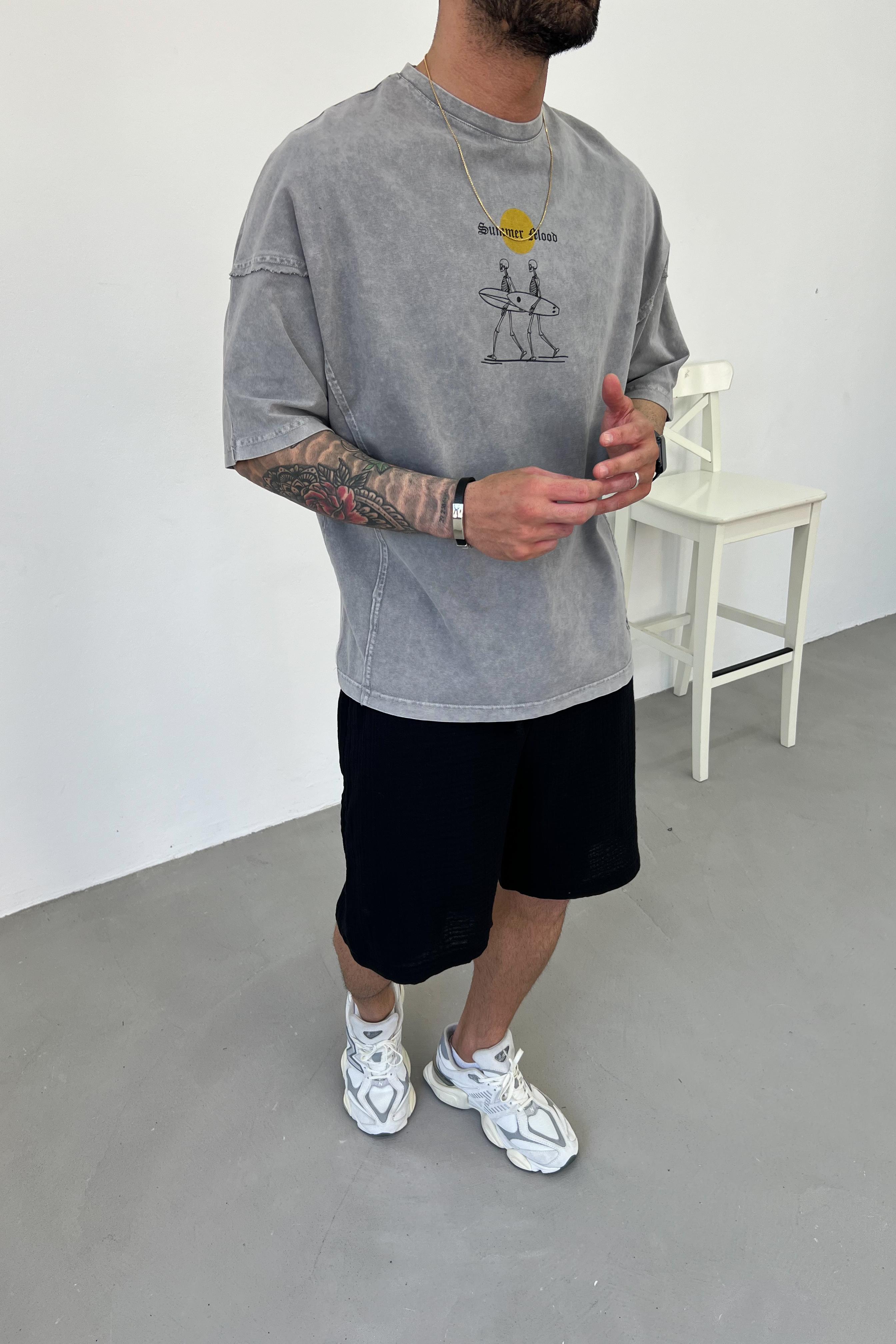 Summer Blood Yıkamalı Oversize Tshirt 24Y271