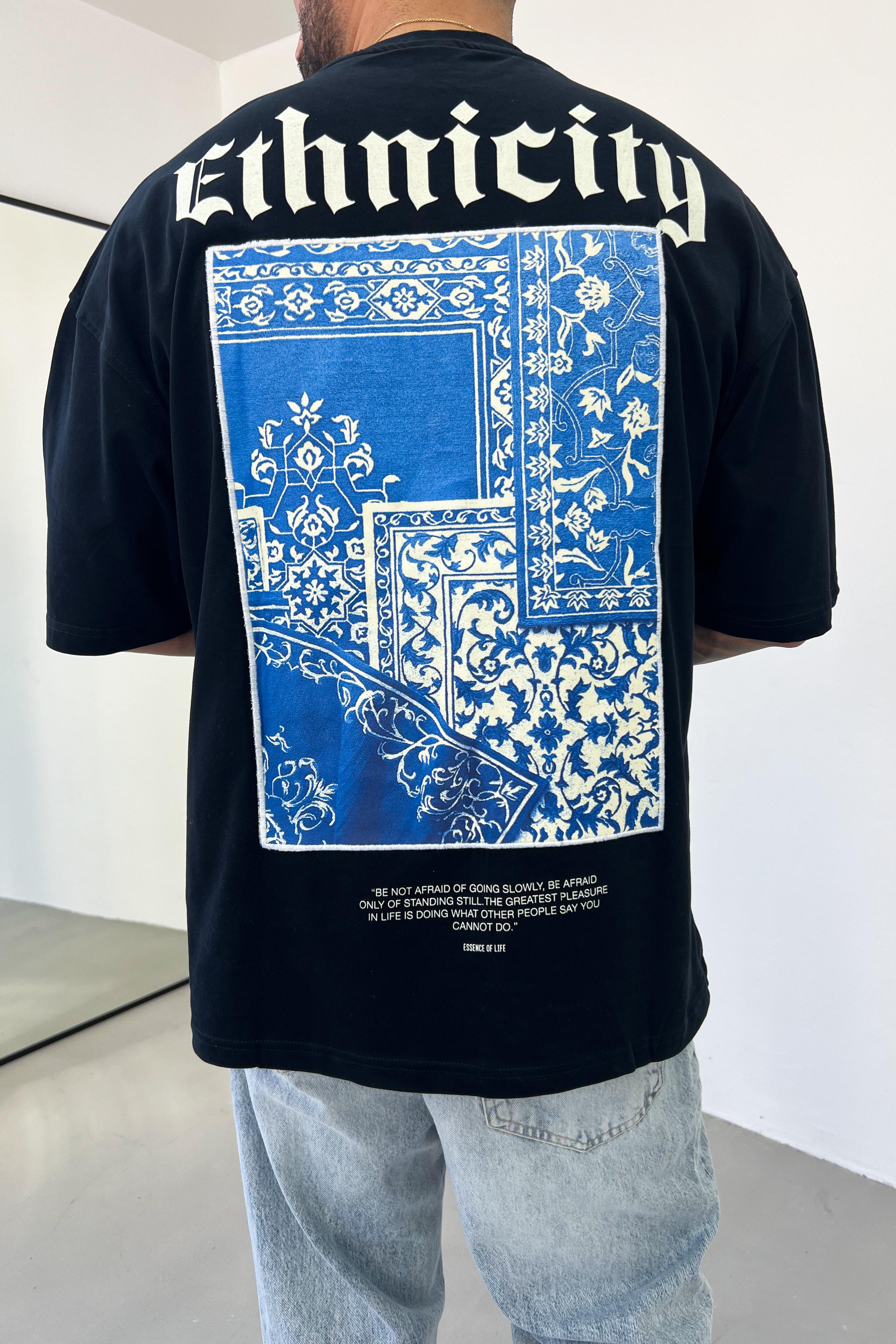 Ethnicity Sırt Baskılı Oversize Tshirt 70-170