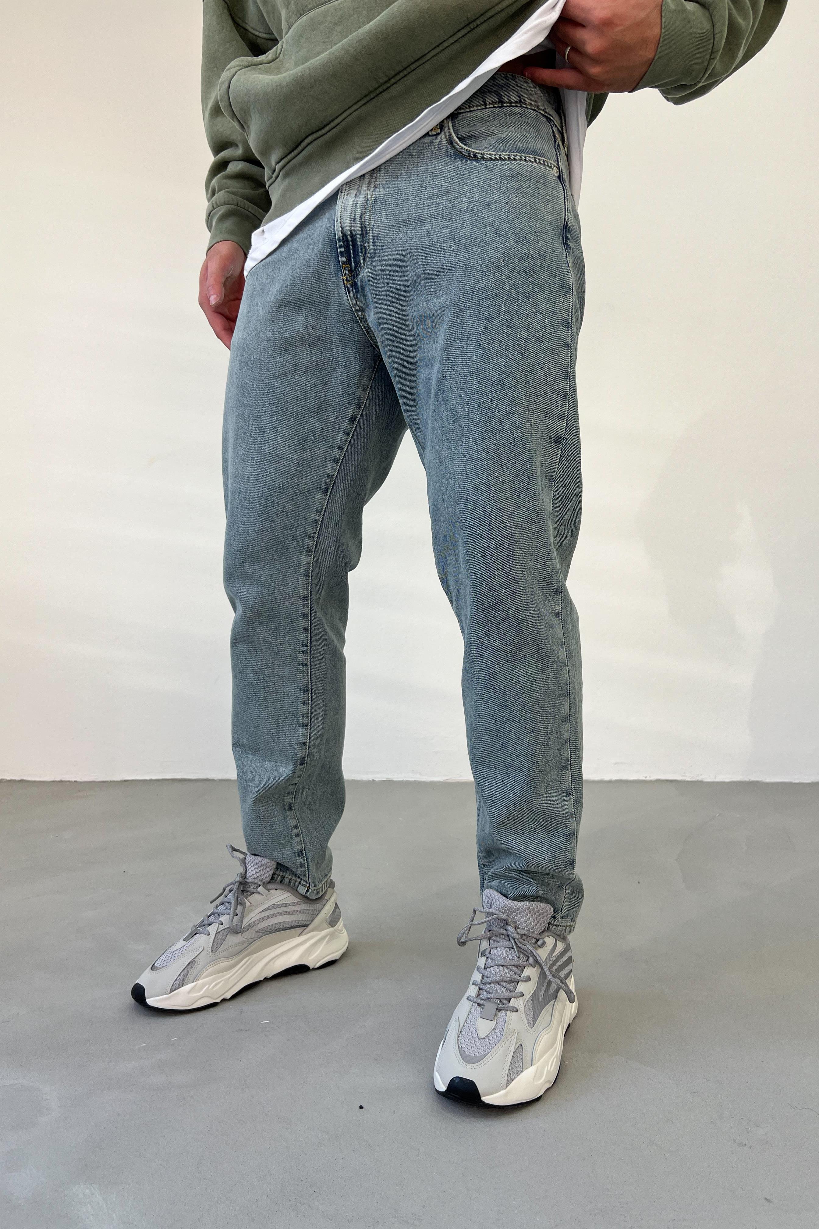Eskitme Mavi Boyfriend Pantolon 16563-2