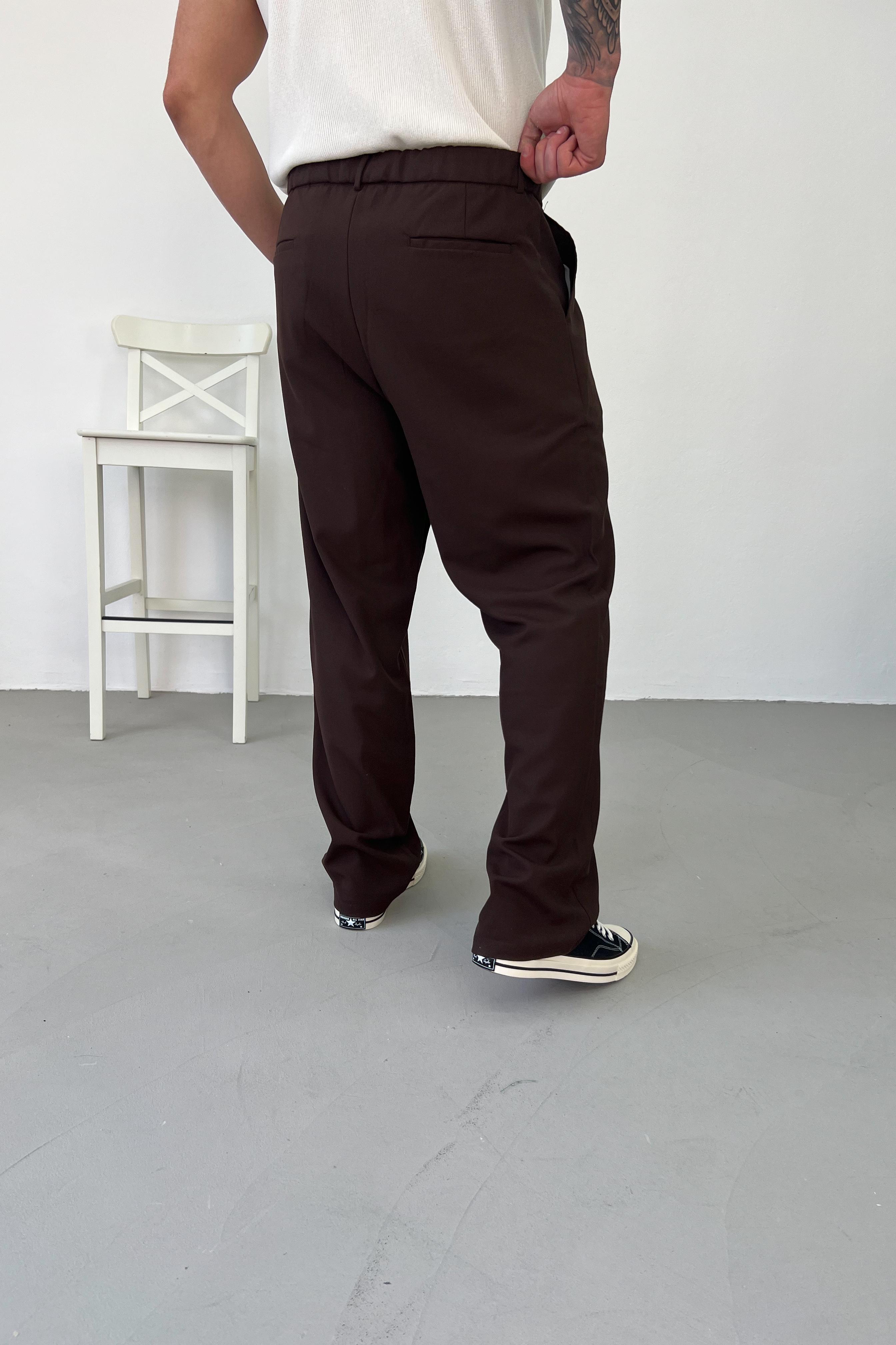 Pileli Kumaş Baggy Pantolon 2025