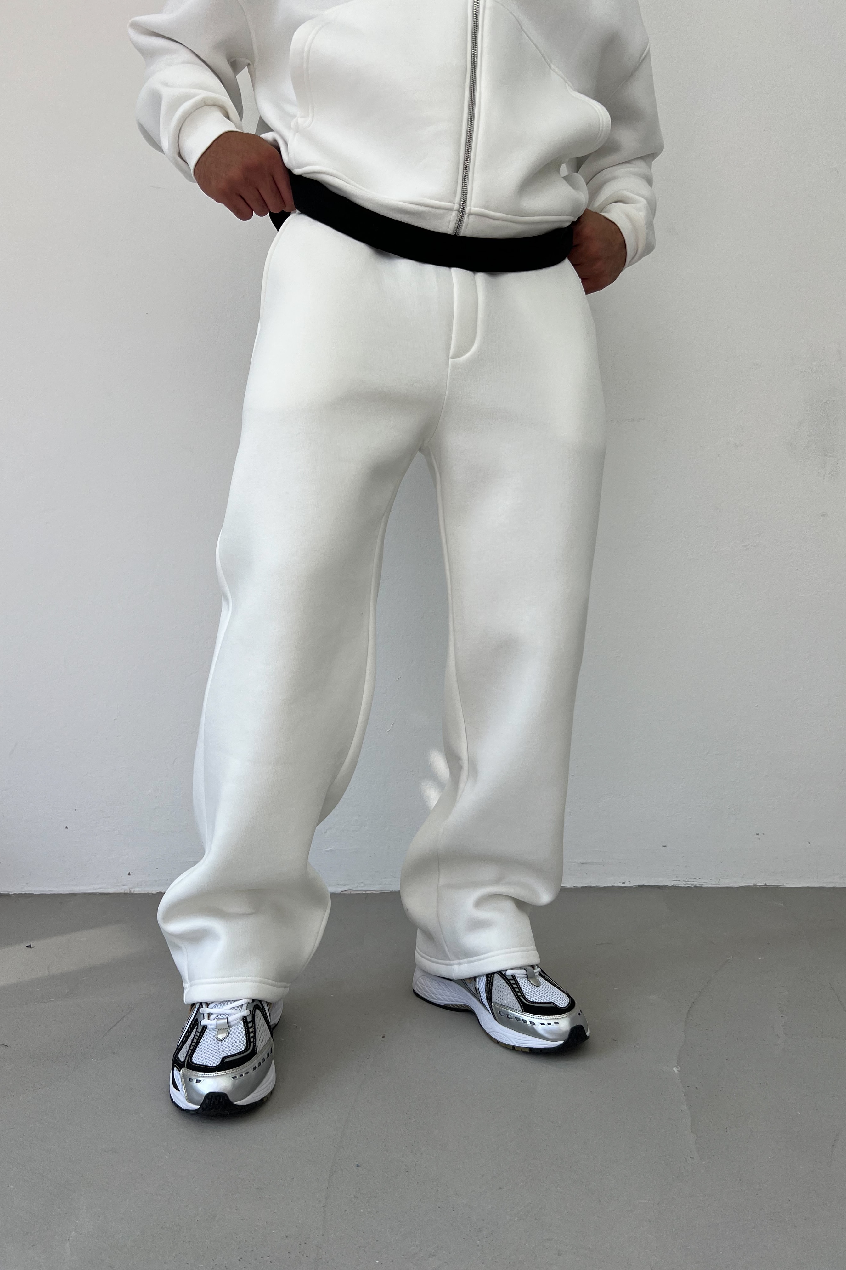 Basic Baggy Eşofman 25K83 - Beyaz