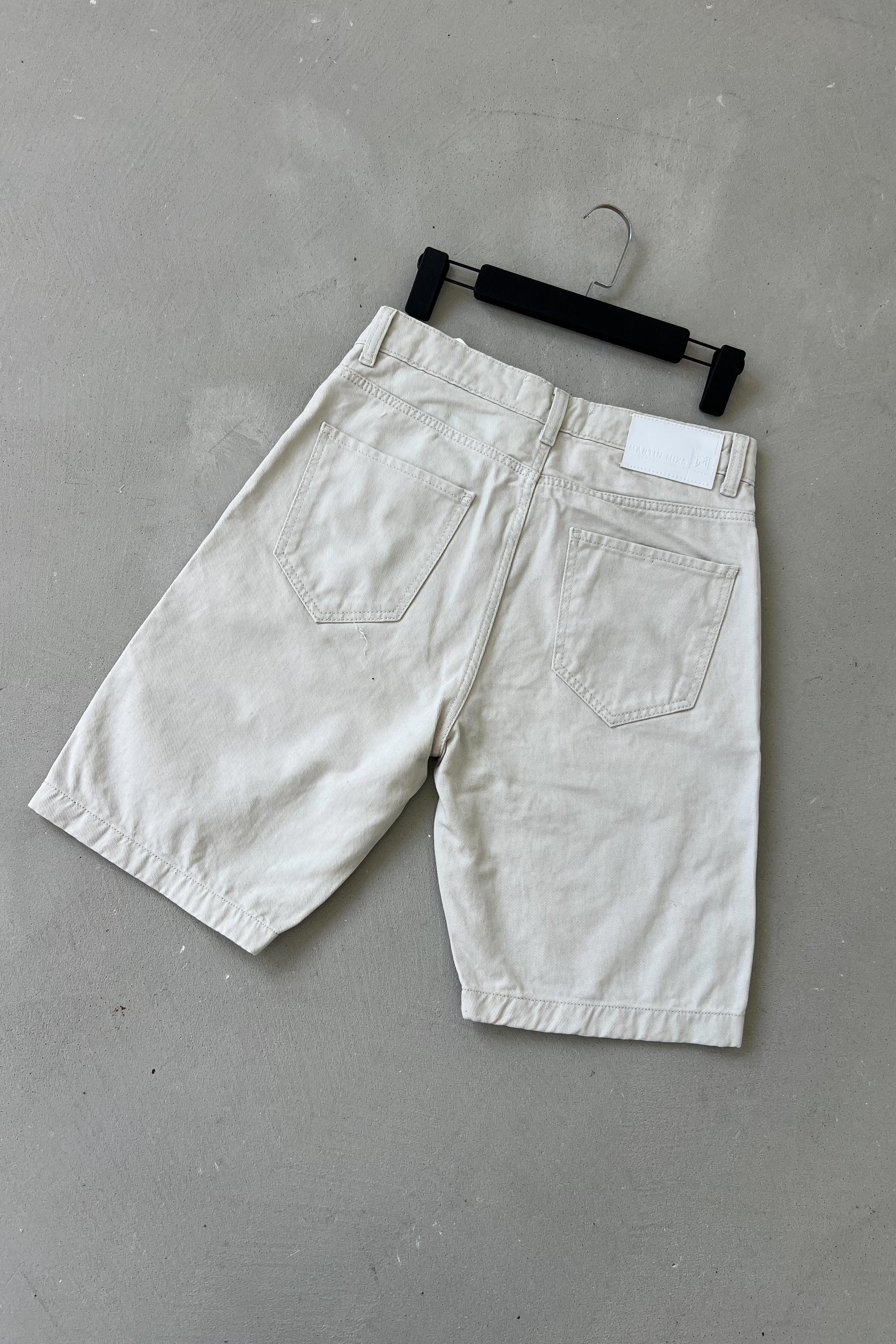 Relaxed Fit Taş Kot Şort 344