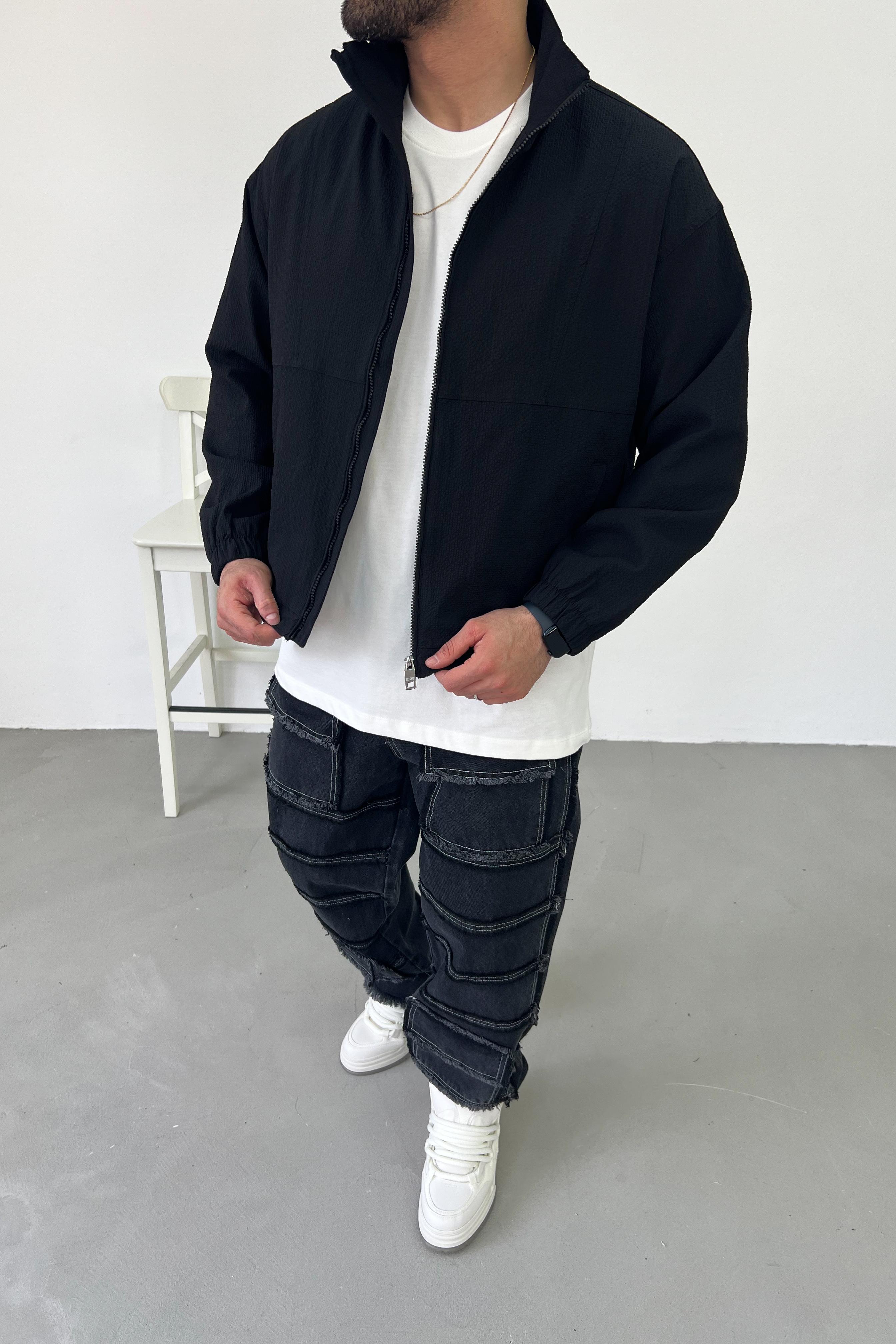 Paraşüt Kumaş Oversize Mevsimik Ceket 1008