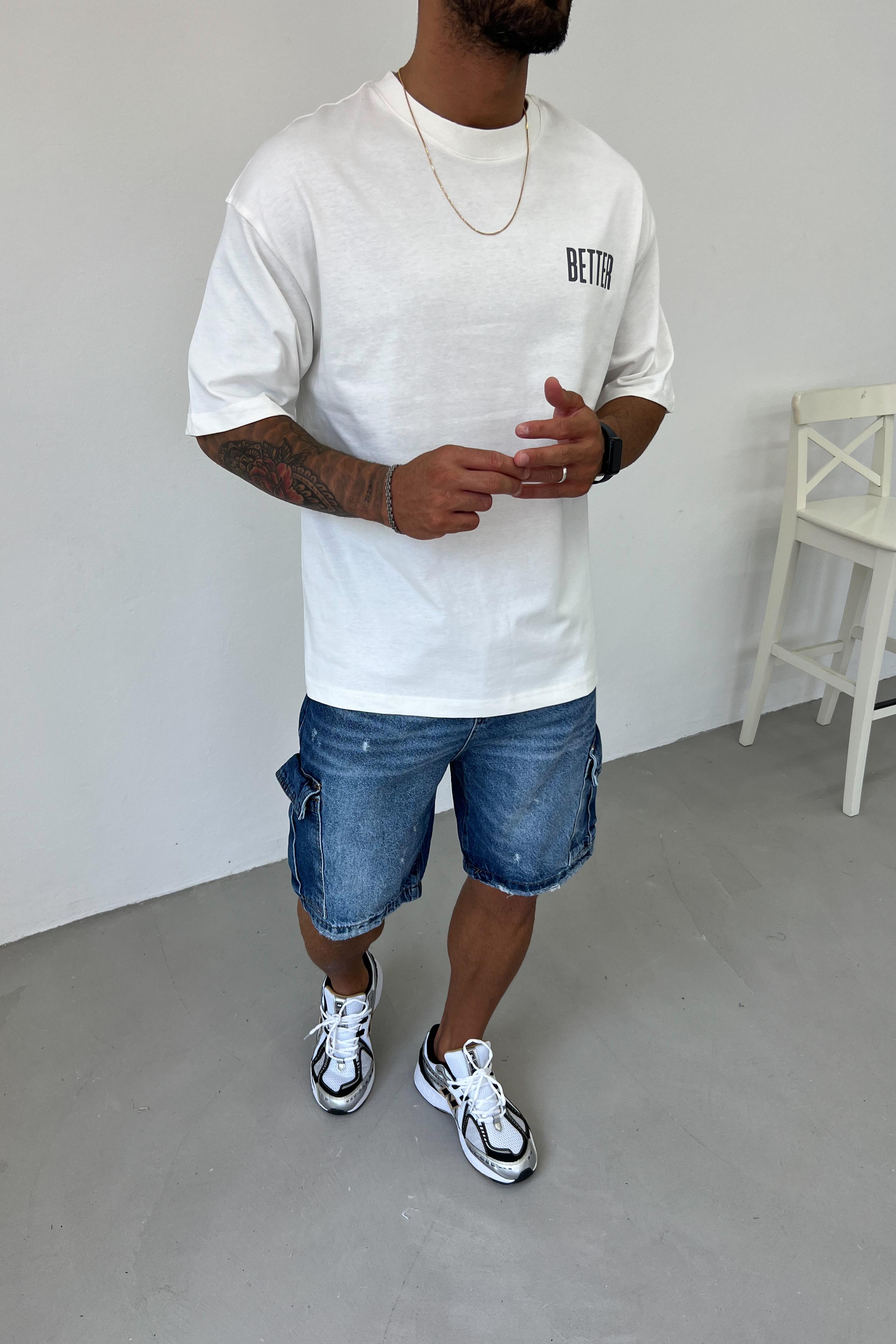 Better Baskılı Oversize Tshirt 20-52