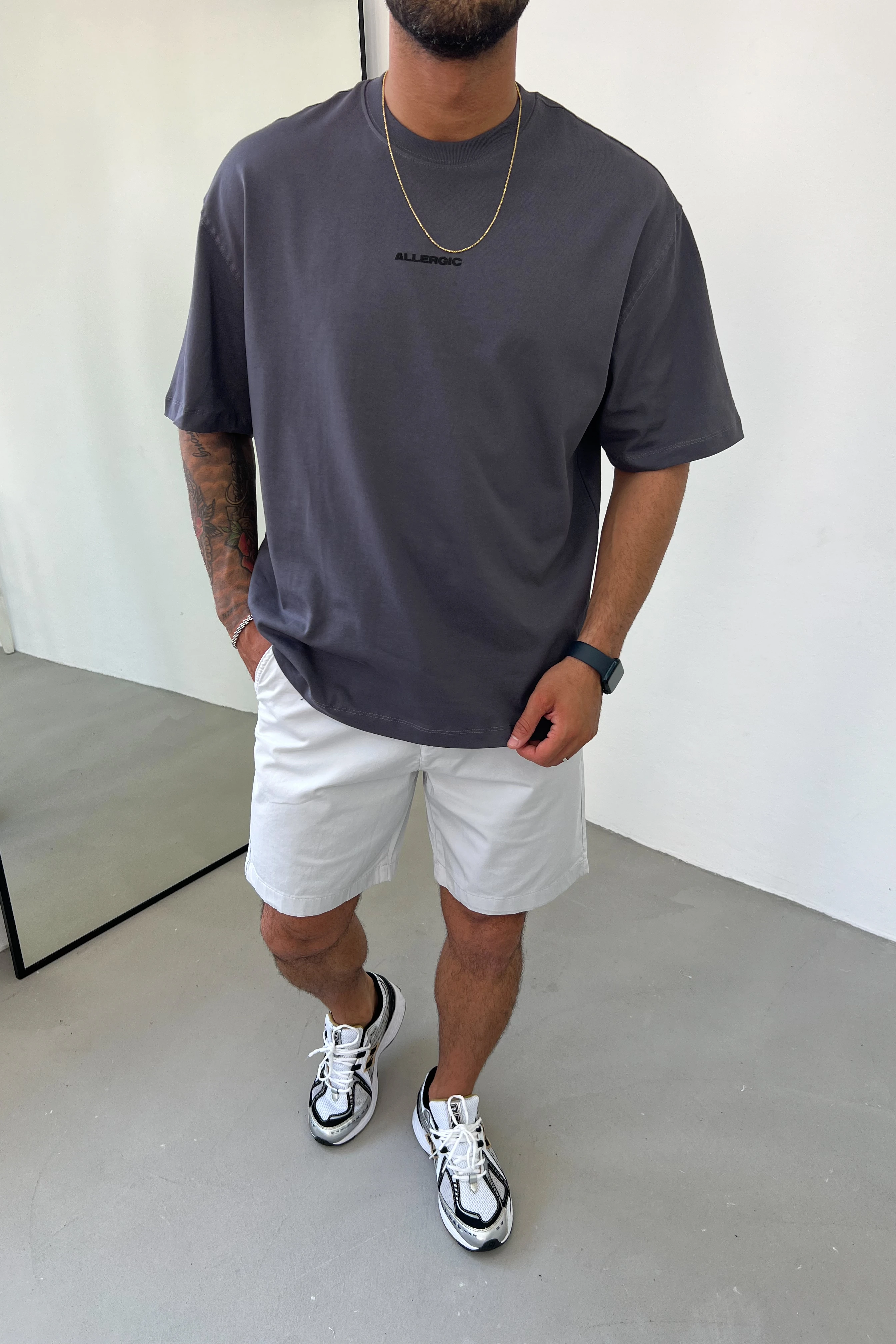 Allergeic Baskılı Oversize Tshirt 1201