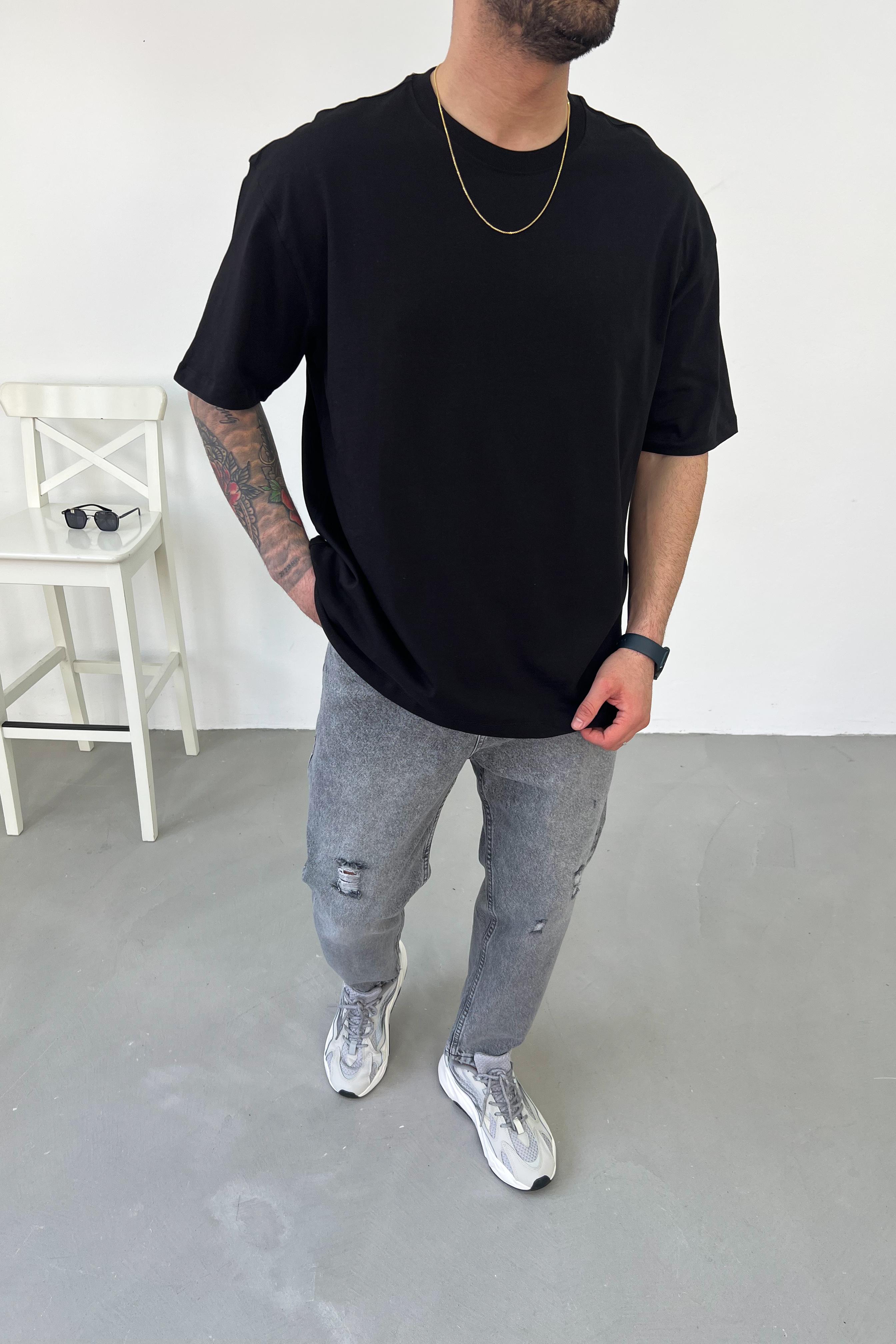 Oversize Basic Kalın Tshirt 1010
