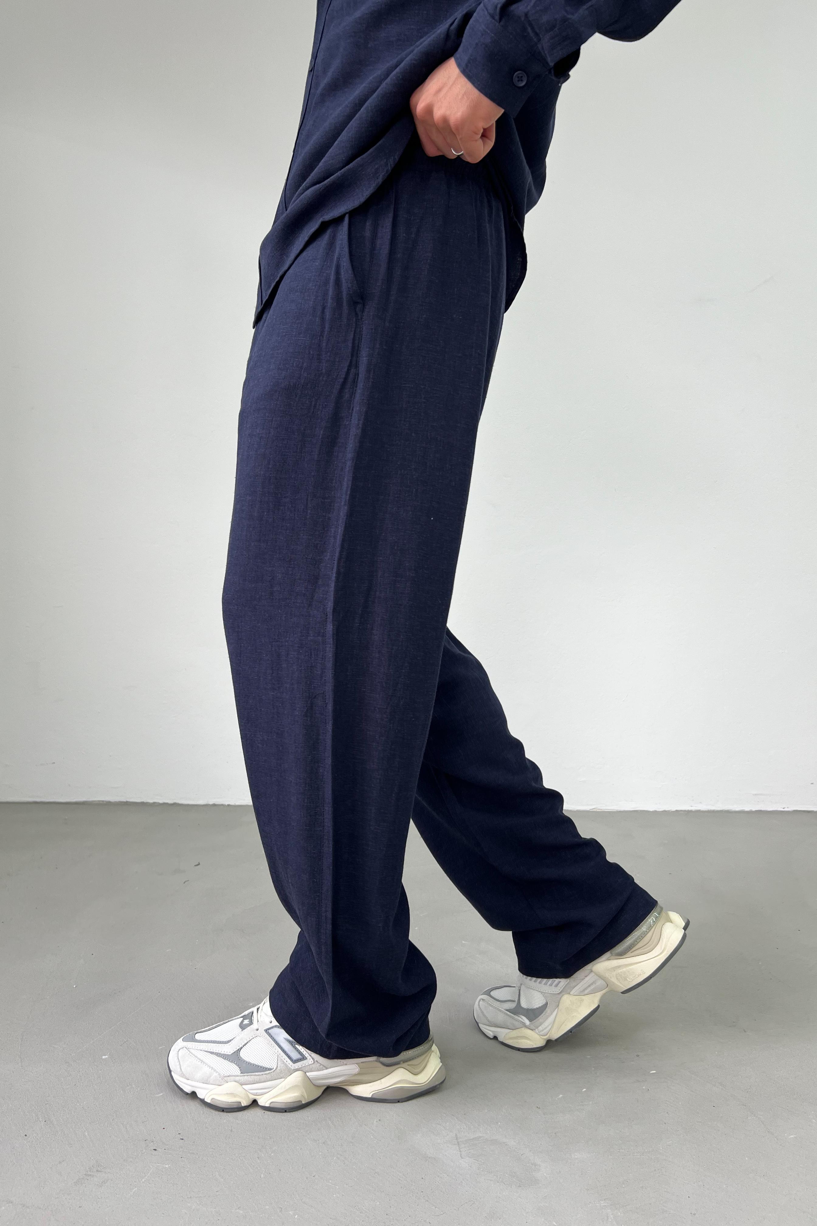Viskon Keten Baggy Pantolon 1225
