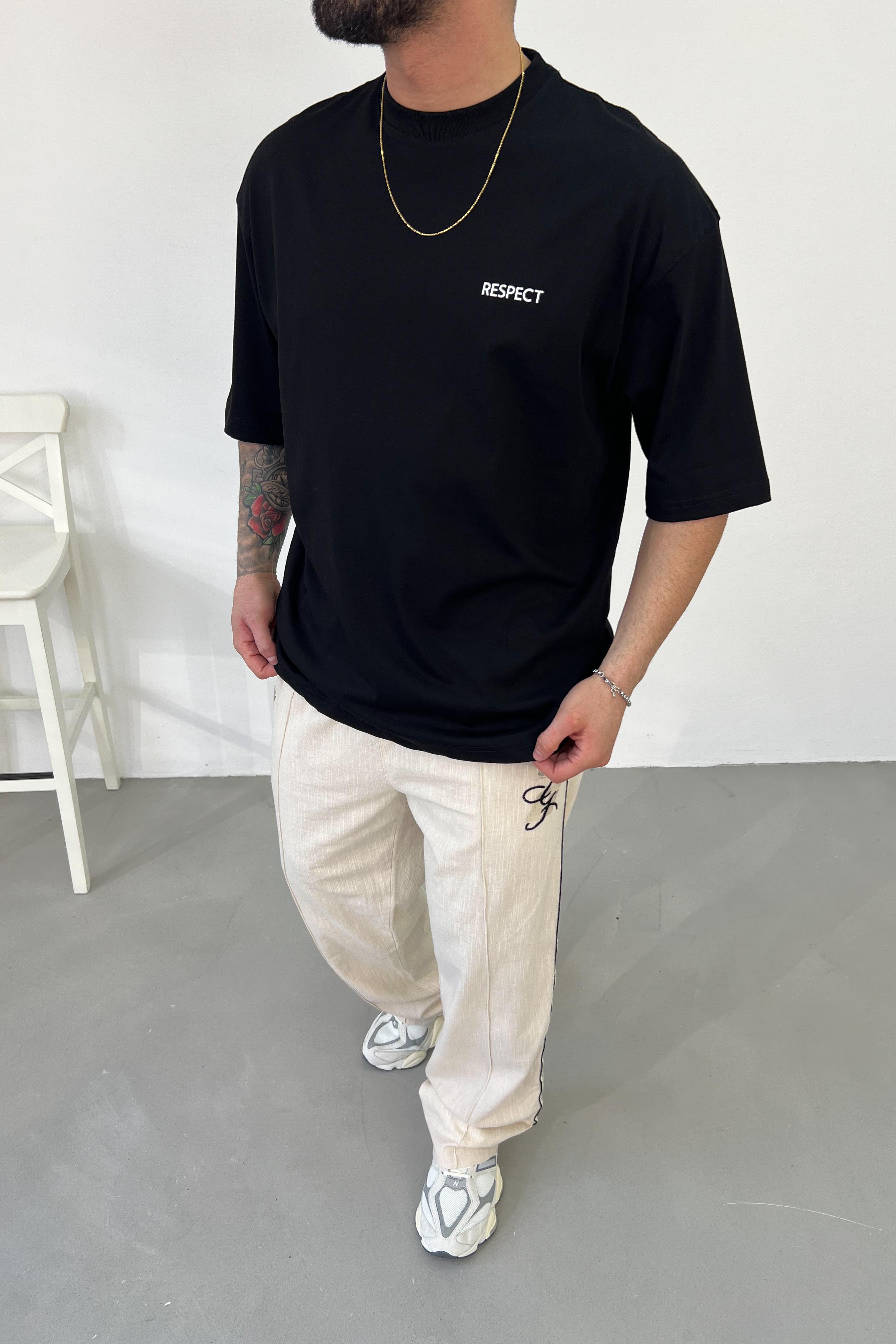 Respect Baskılı Oversize Tshirt 2513