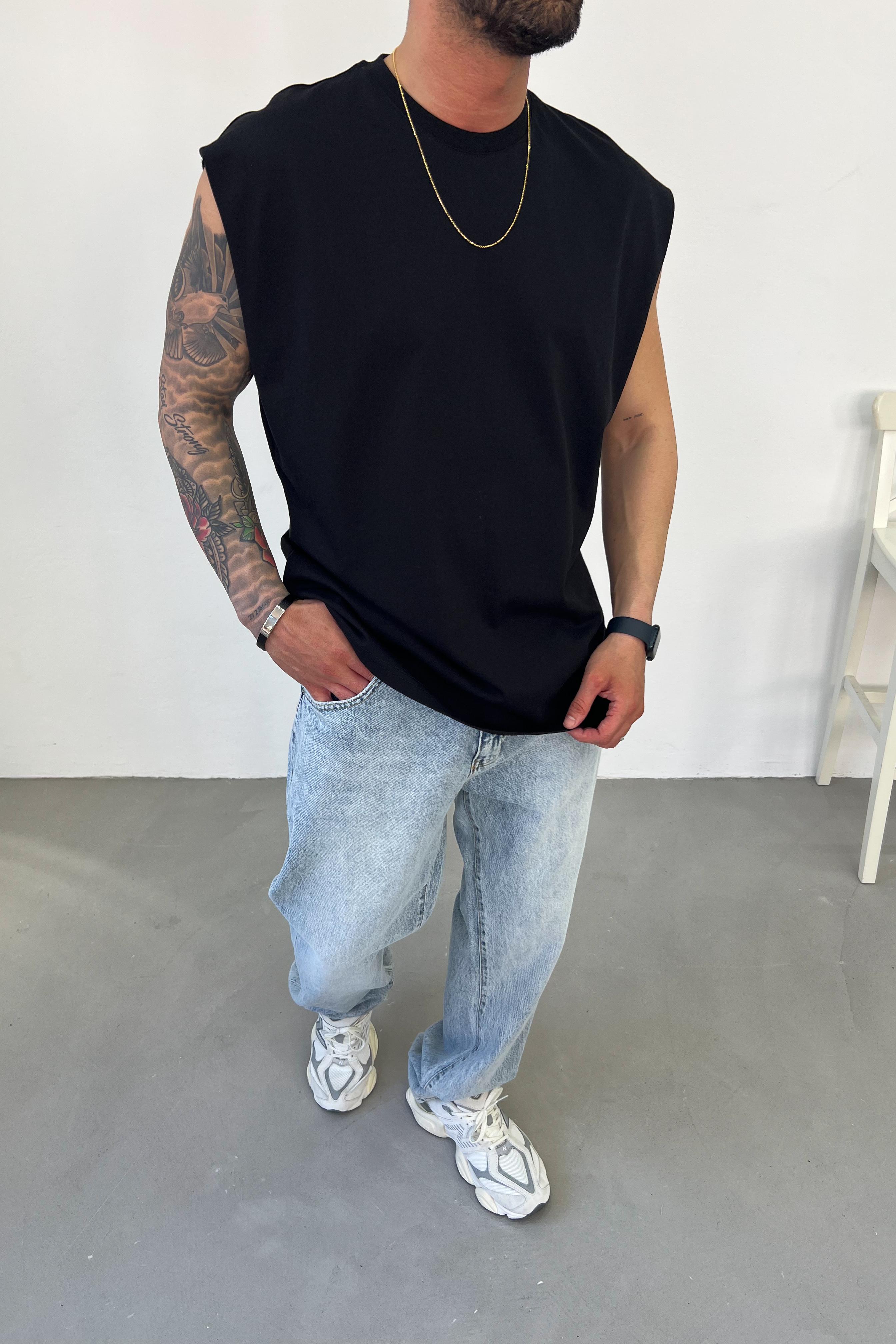 Oversize Kolsuz Tshirt 723