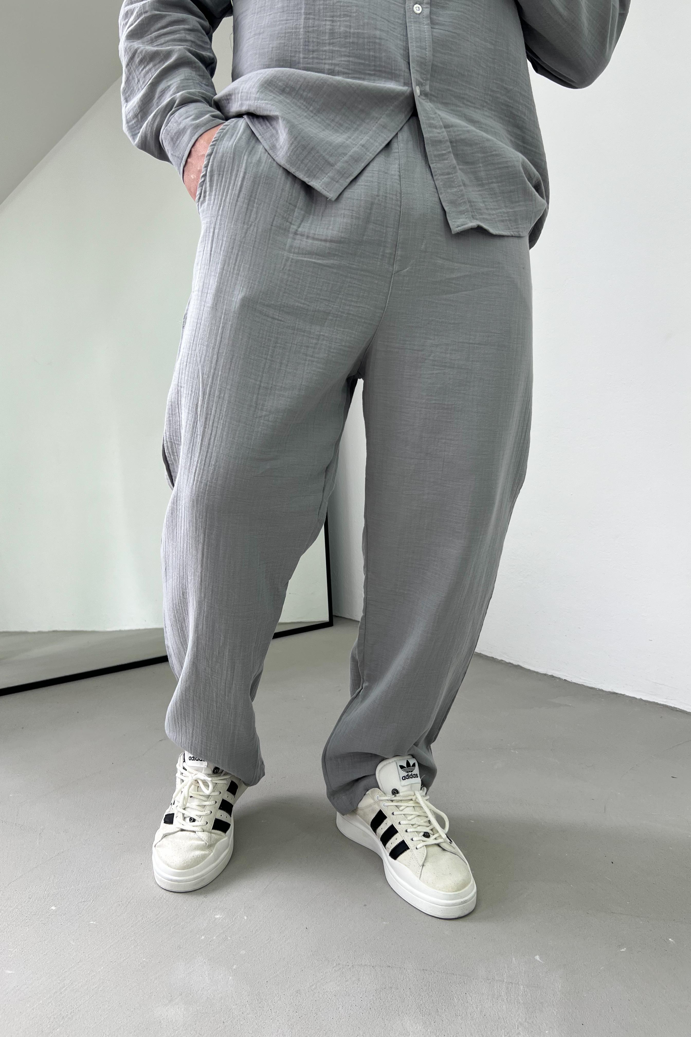 Müslin Kumaş Oversize Takım 25002