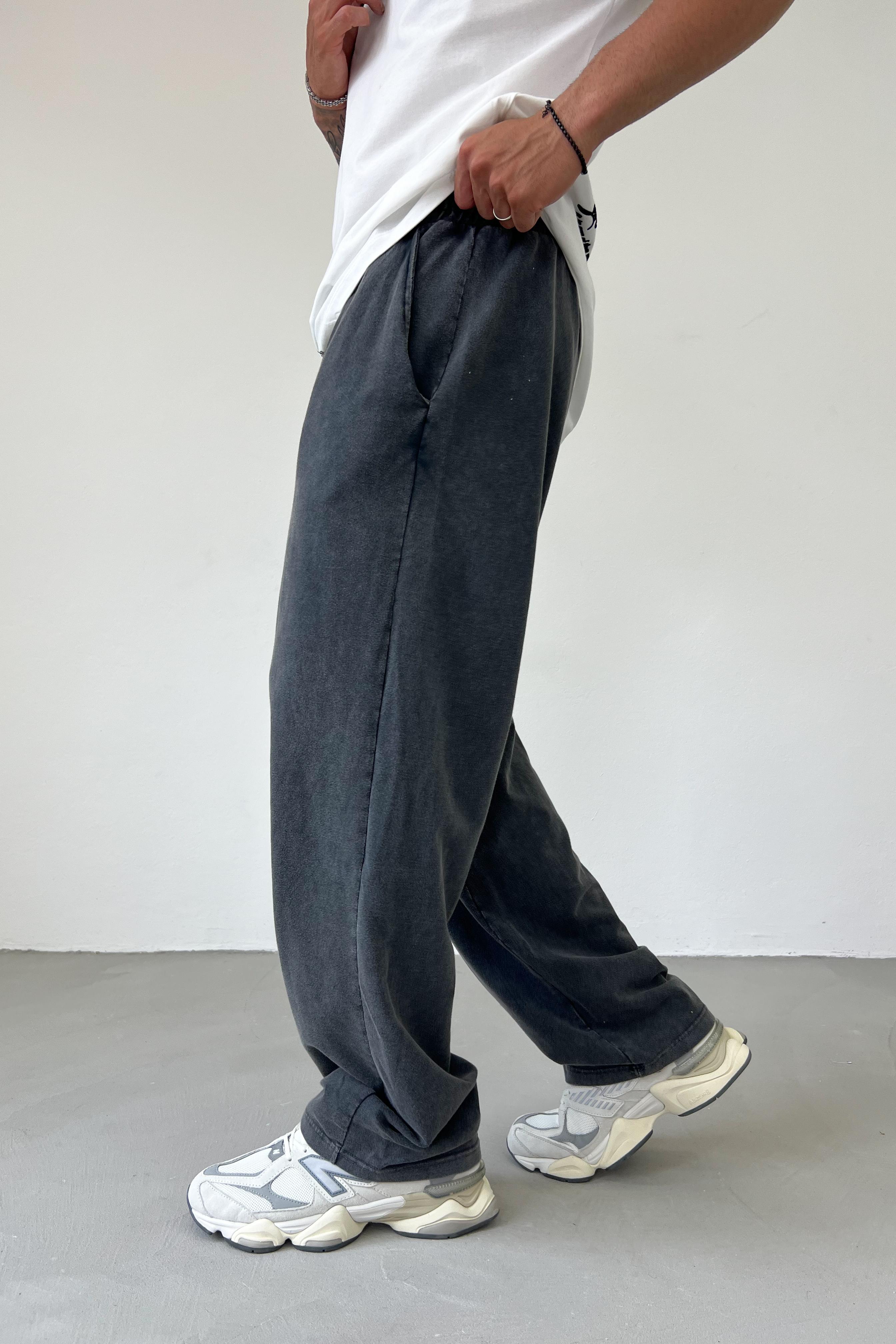 Yıkamalı Basic Baggy Eşofman 5680