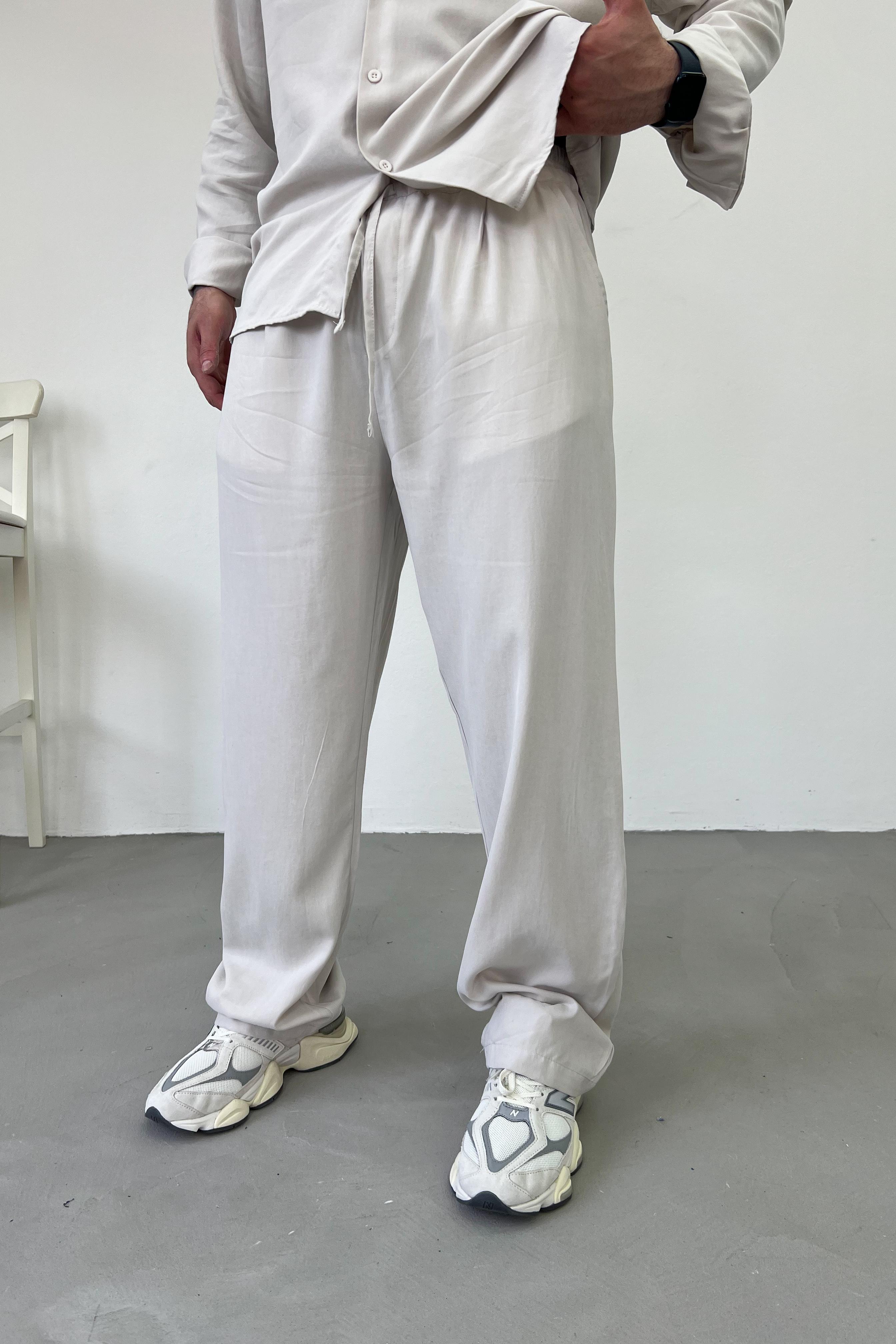 Tensel Kumaş Baggy Pantolon 1005