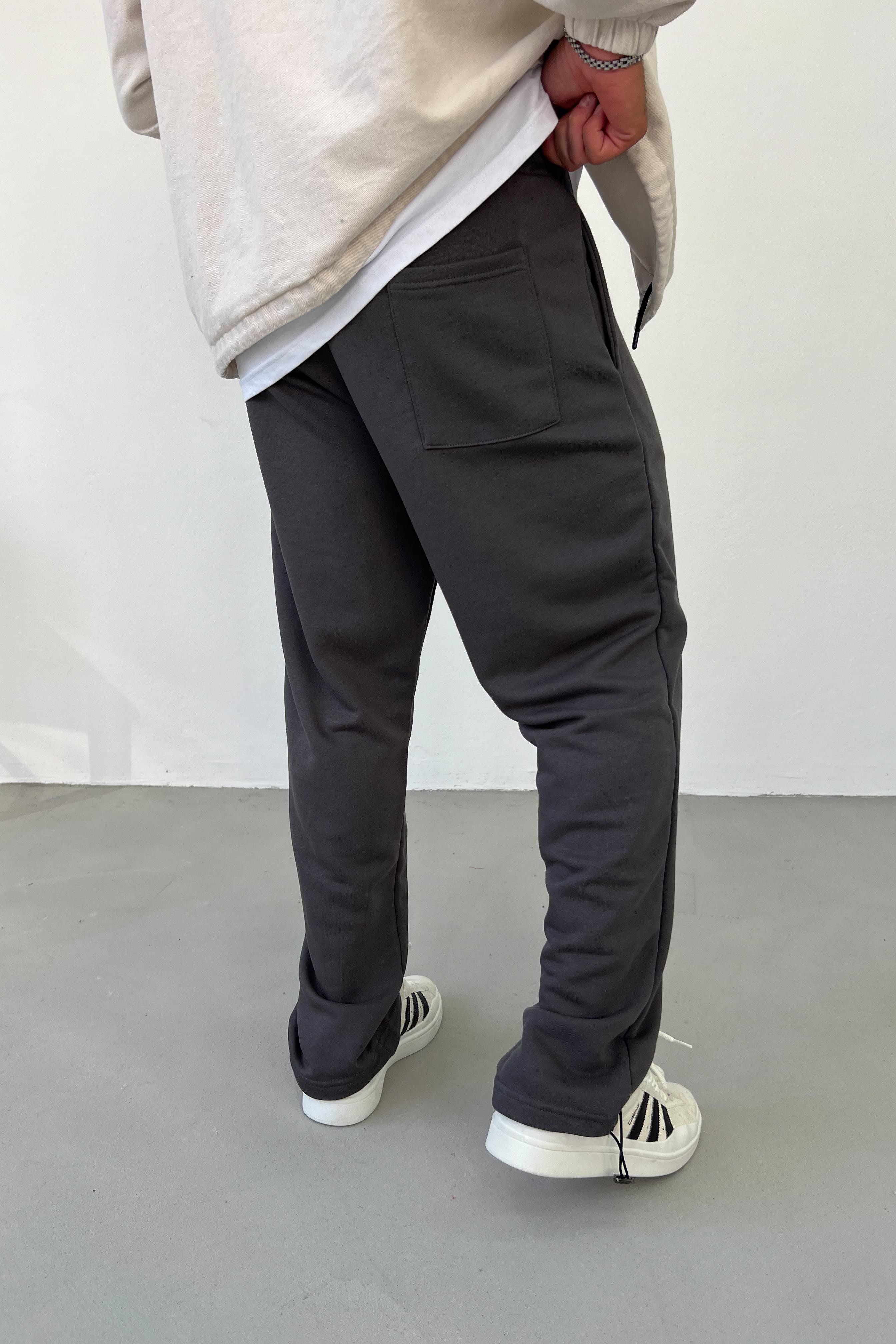 Füme Stoper Paça Baggy Eşofman 01