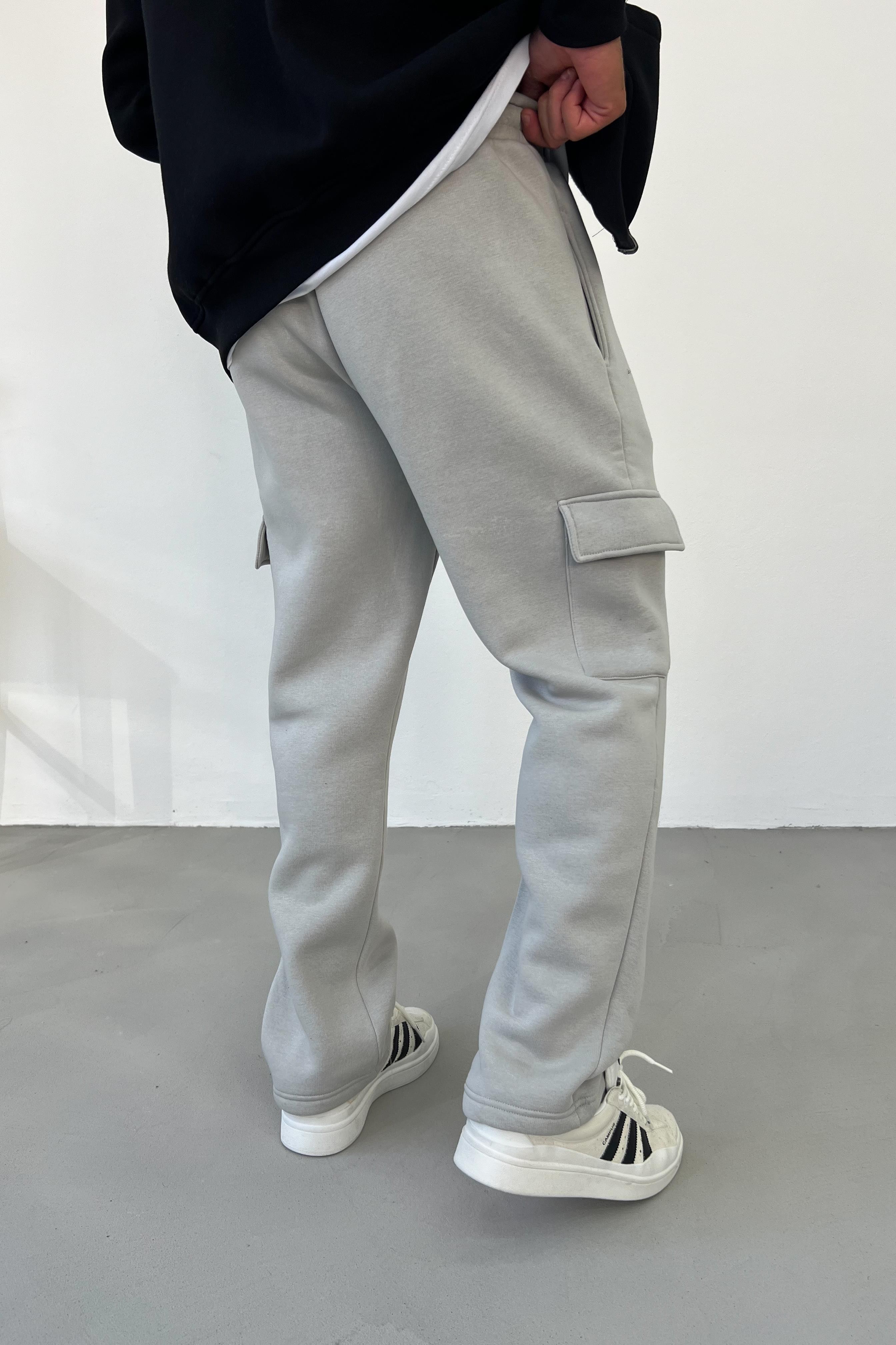 Gri Kargo Cep Baggy Eşofman 5009