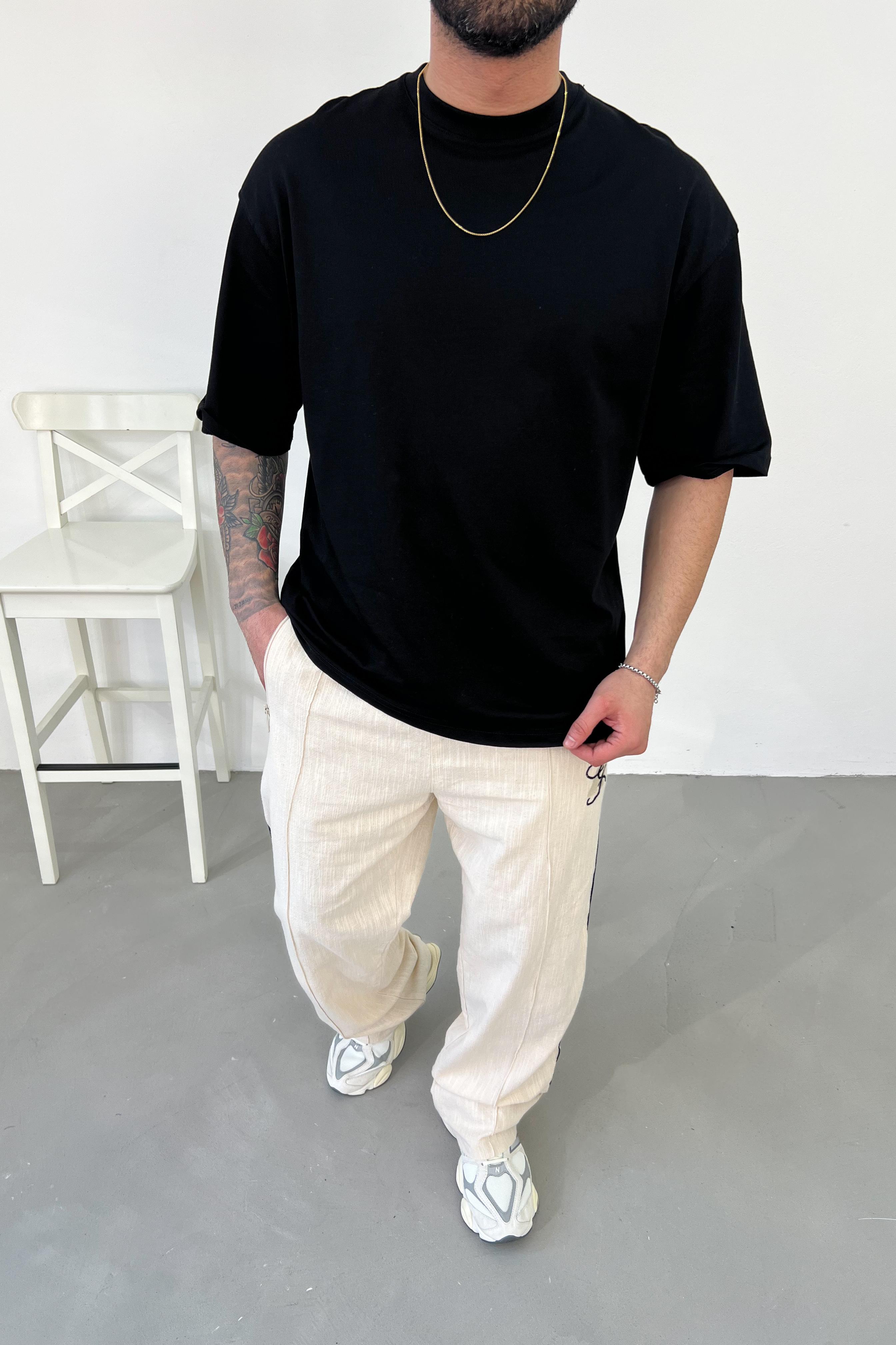 Oversize Basic Kalın Tshirt 2512