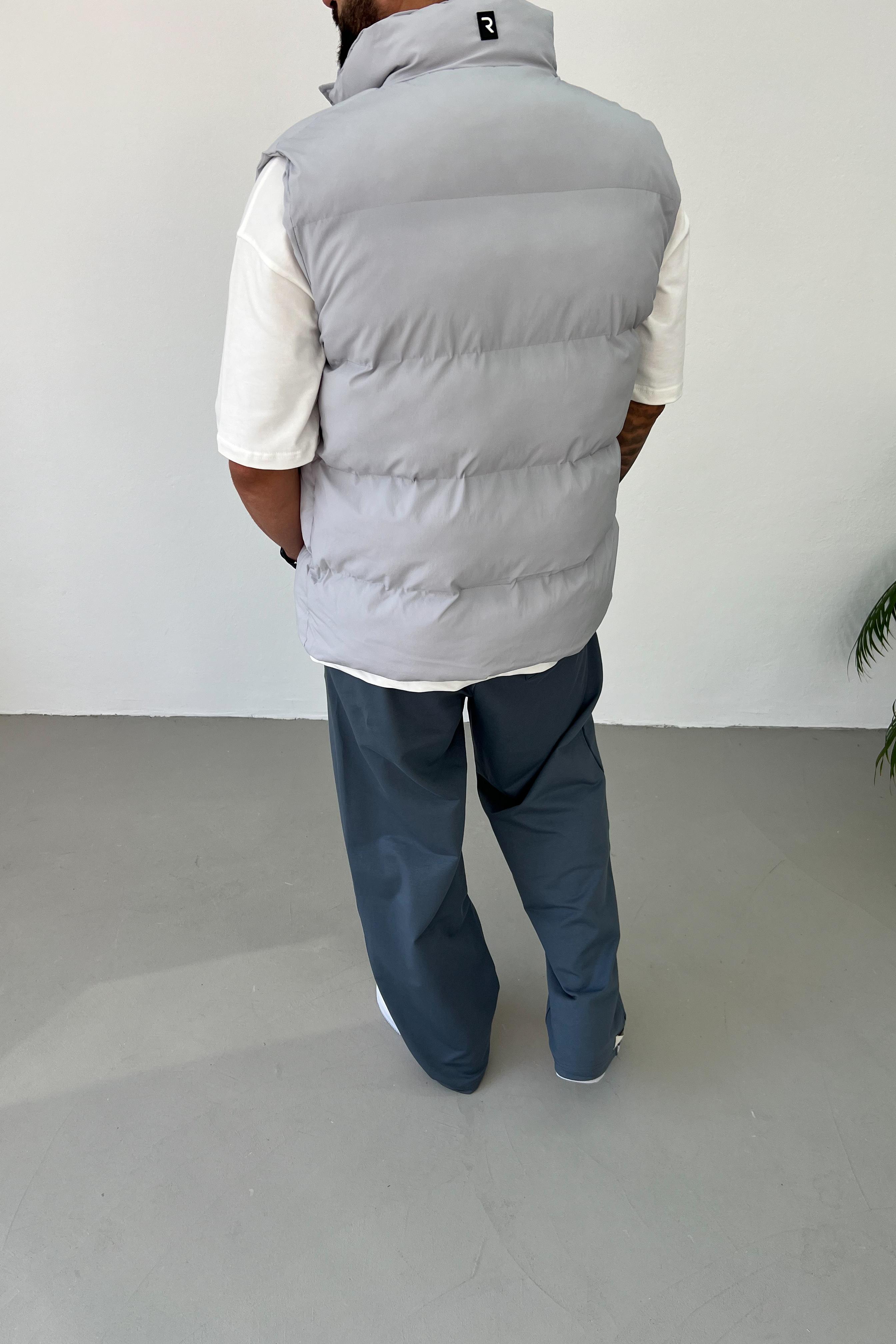 Gri Şişme Yelek 5107