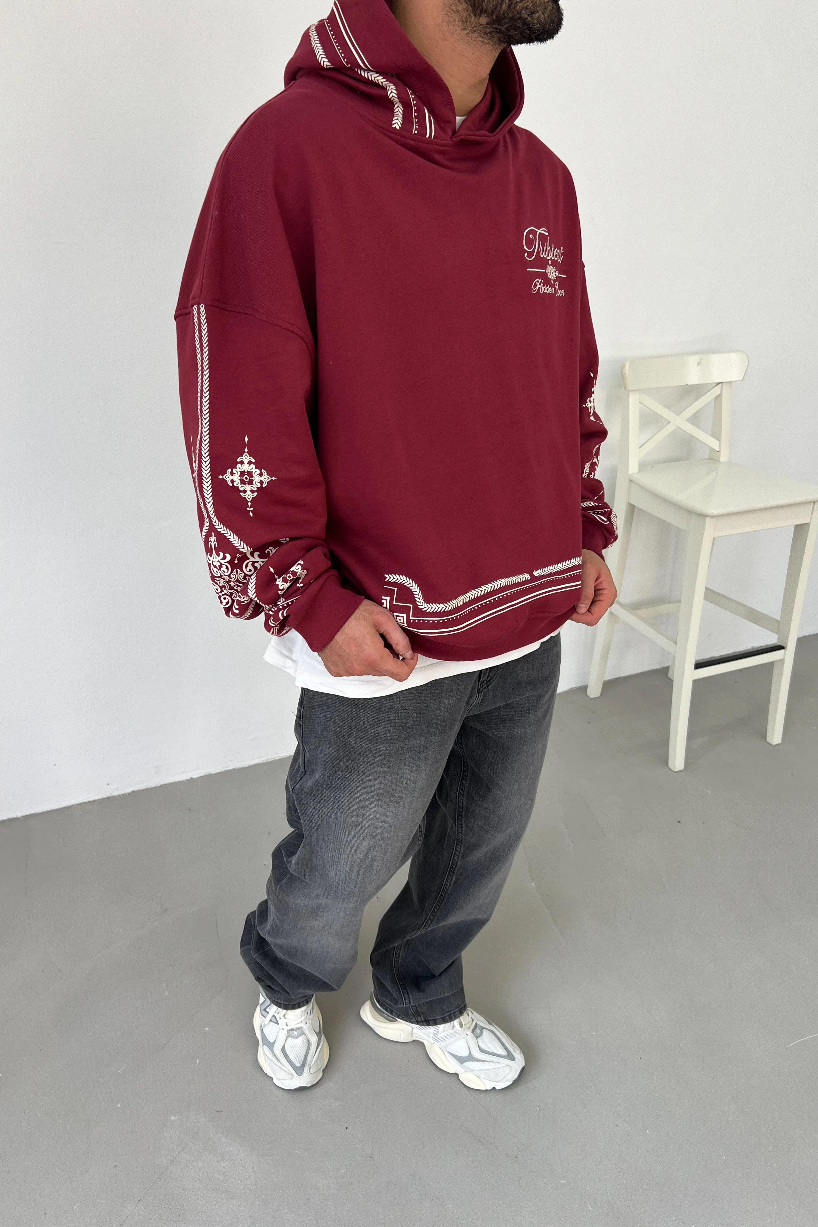 Tribient Desenli Oversize Sweatshirt 26K133