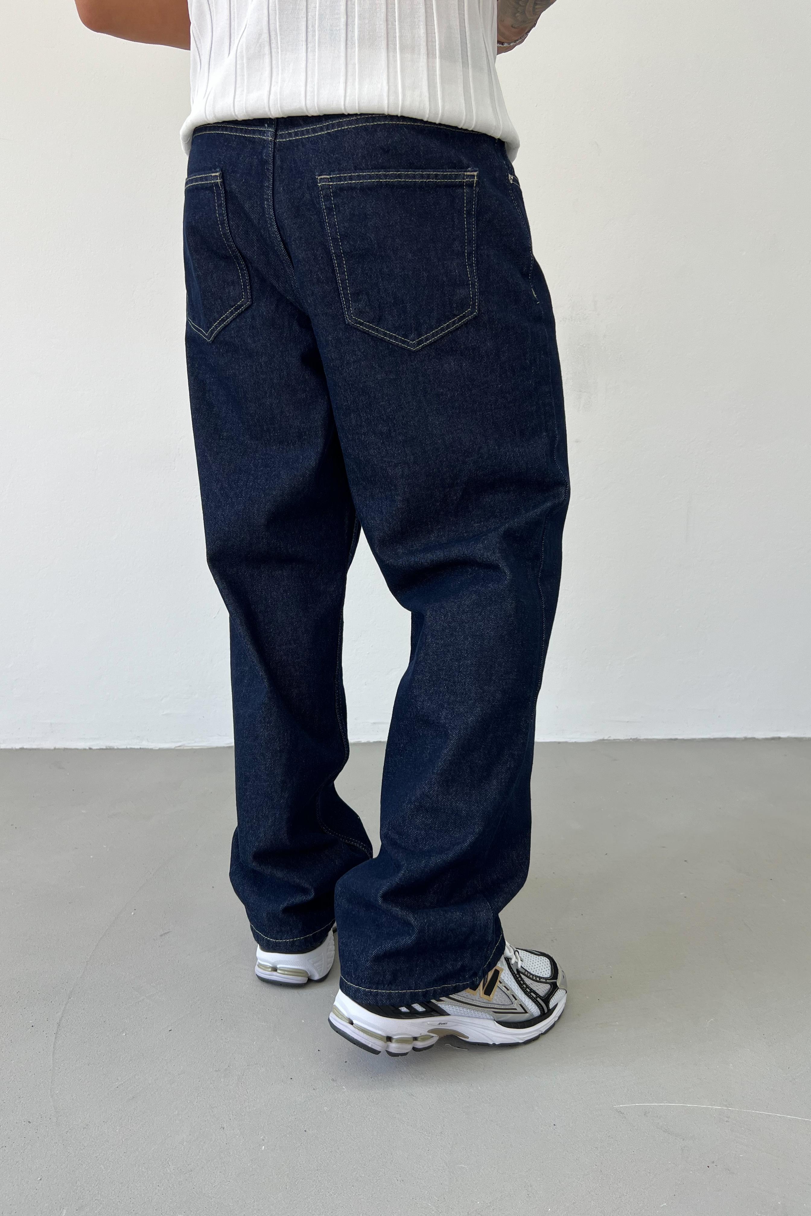 Lacivert Basic Baggy Pantolon 210