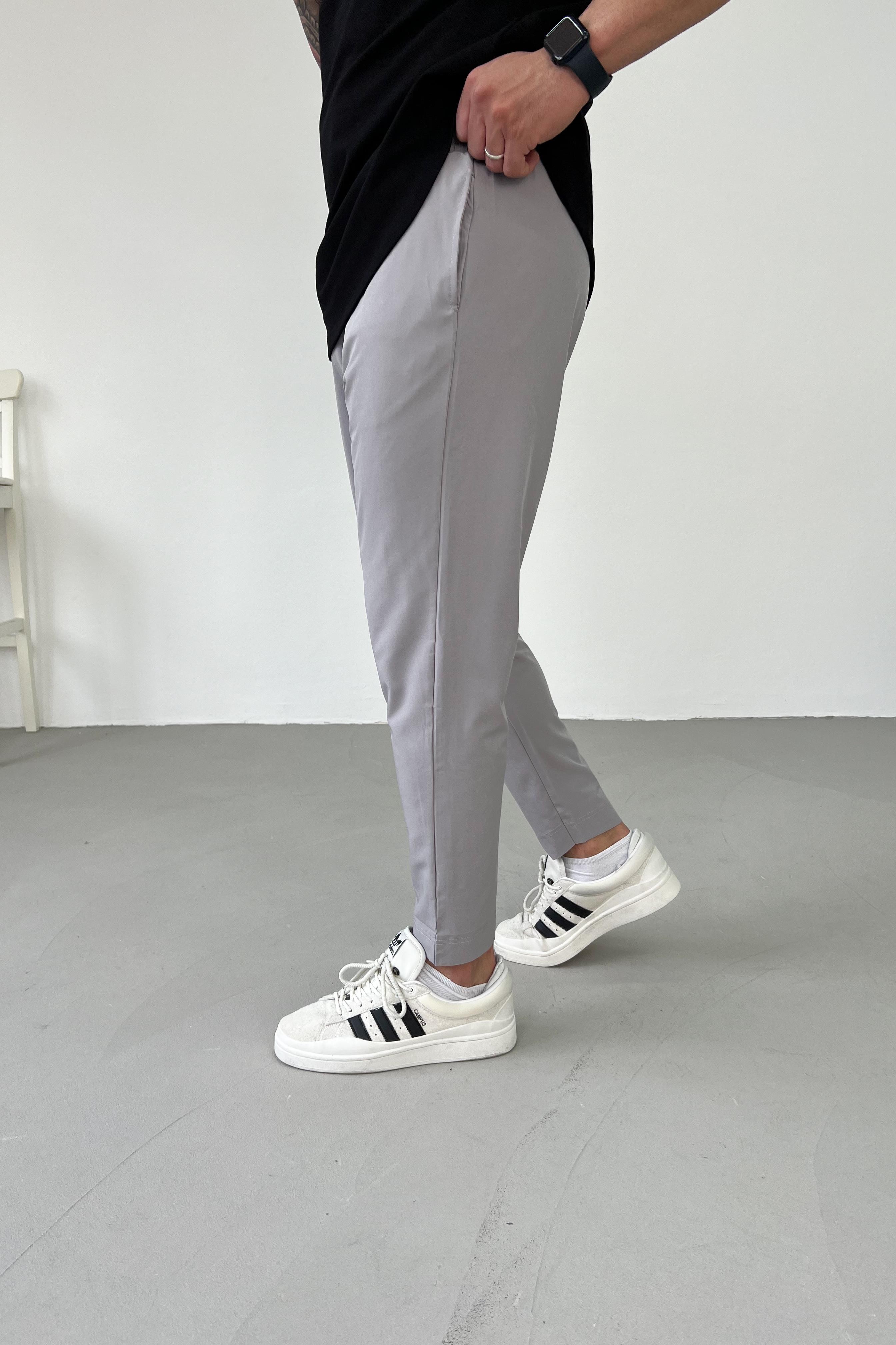 Paraşüt Kumaş Gri Likralı Jogger 1522