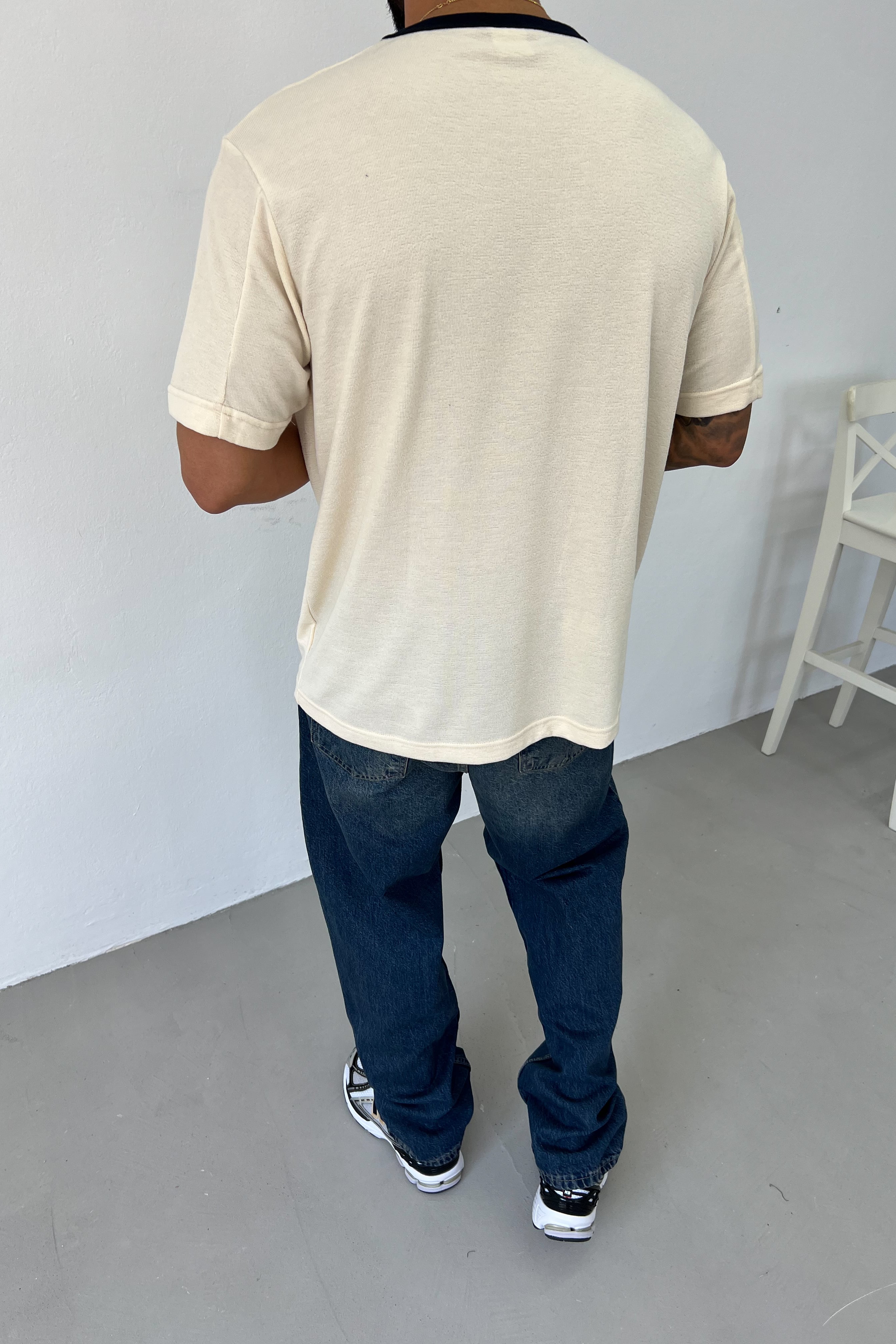 90's Nakışlı Hafif Bol Kesim Tshirt 2532