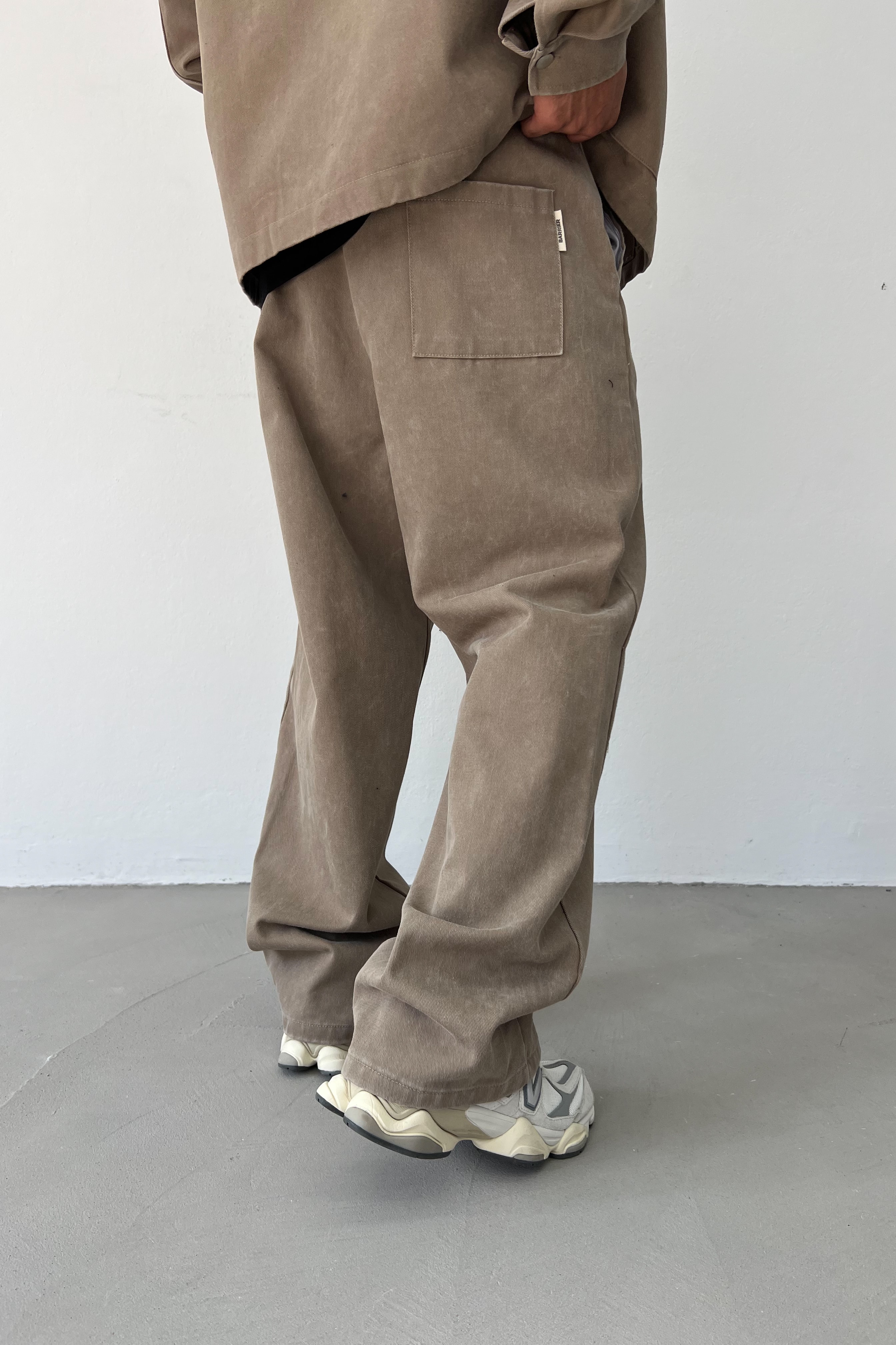 Yıkamalı Basic Oversize Kot Takım 90-04