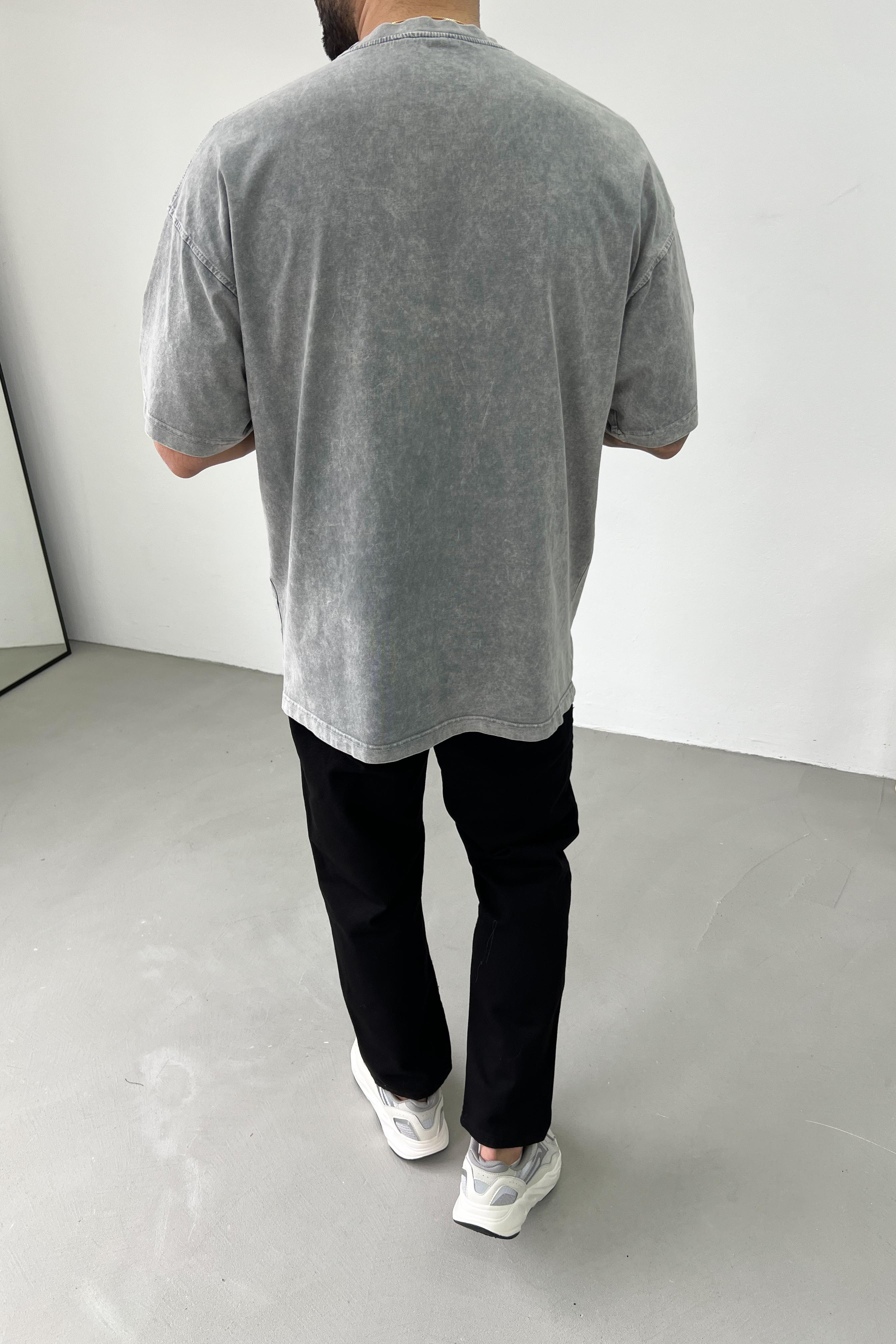 Everlast Baskılı Yıkamalı Oversize Tshirt Y221