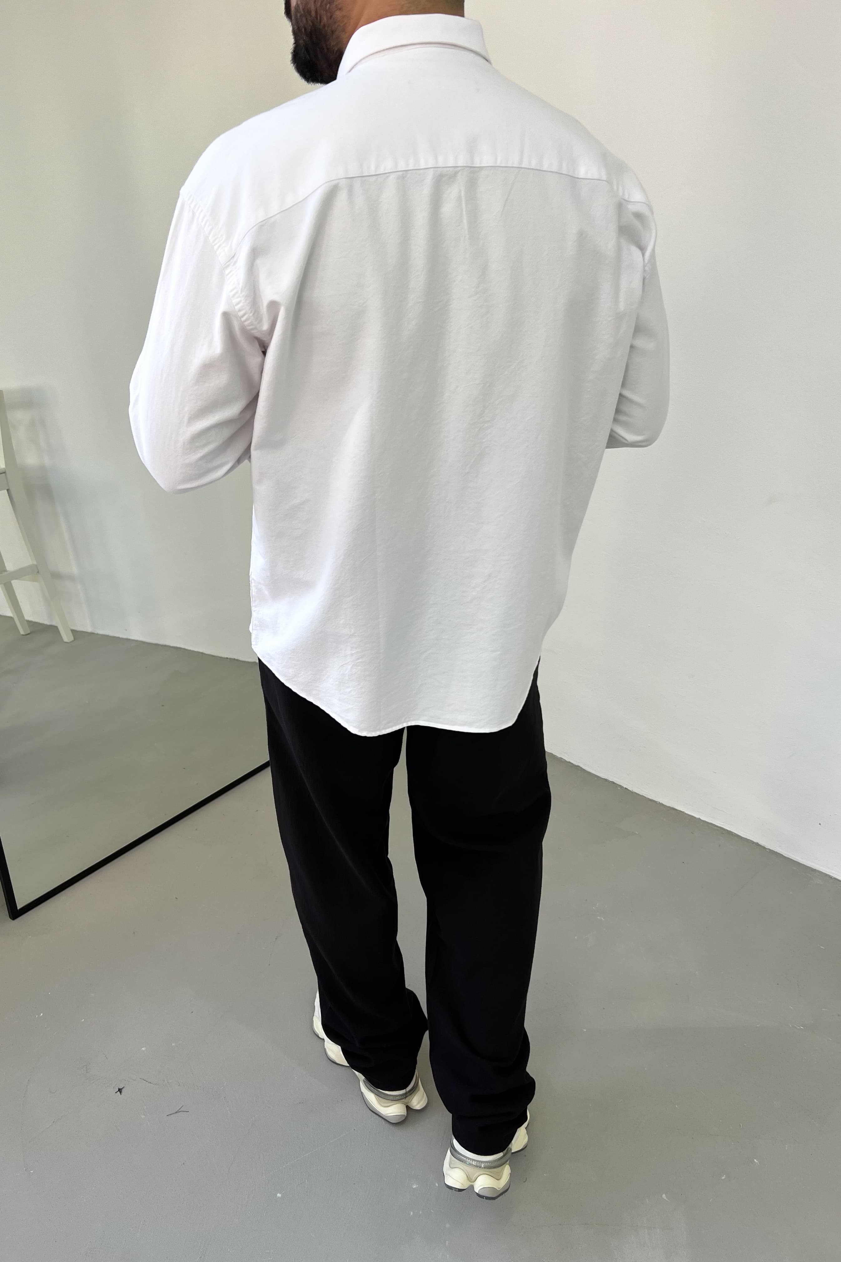 Oxford Kumaş Oversize  Gömlek 5566