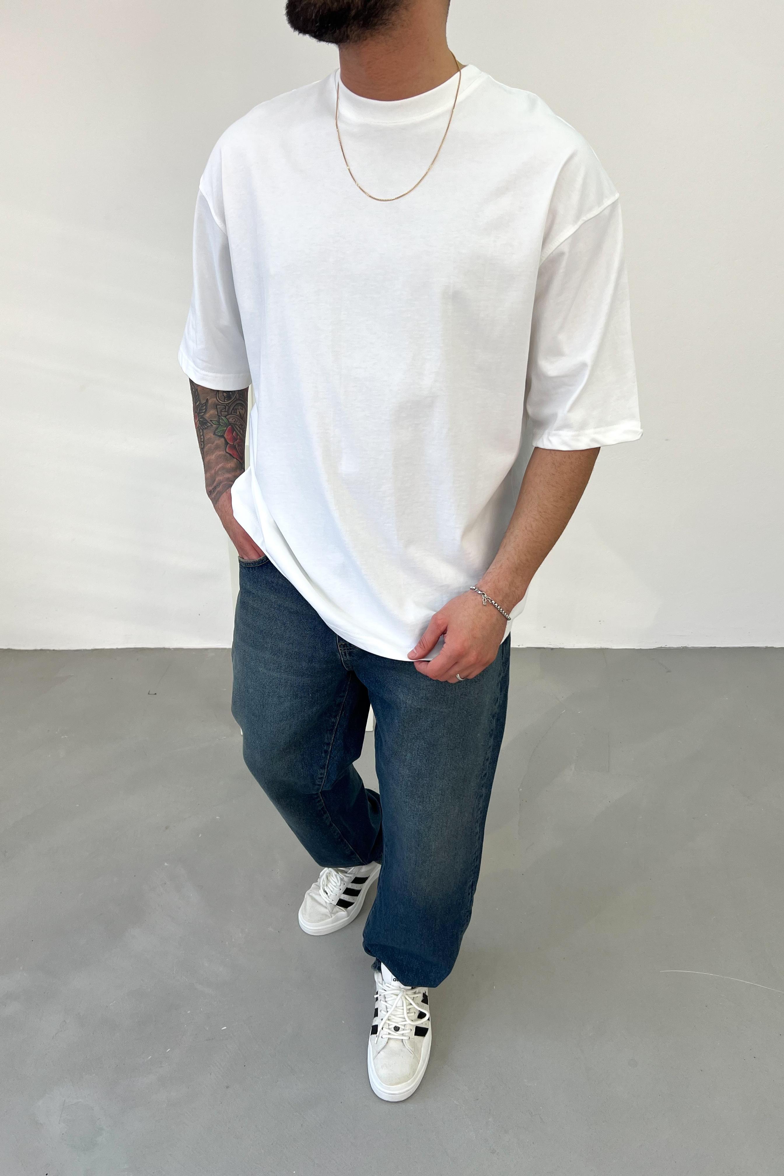Oversize Basic Kalın Tshirt 2512