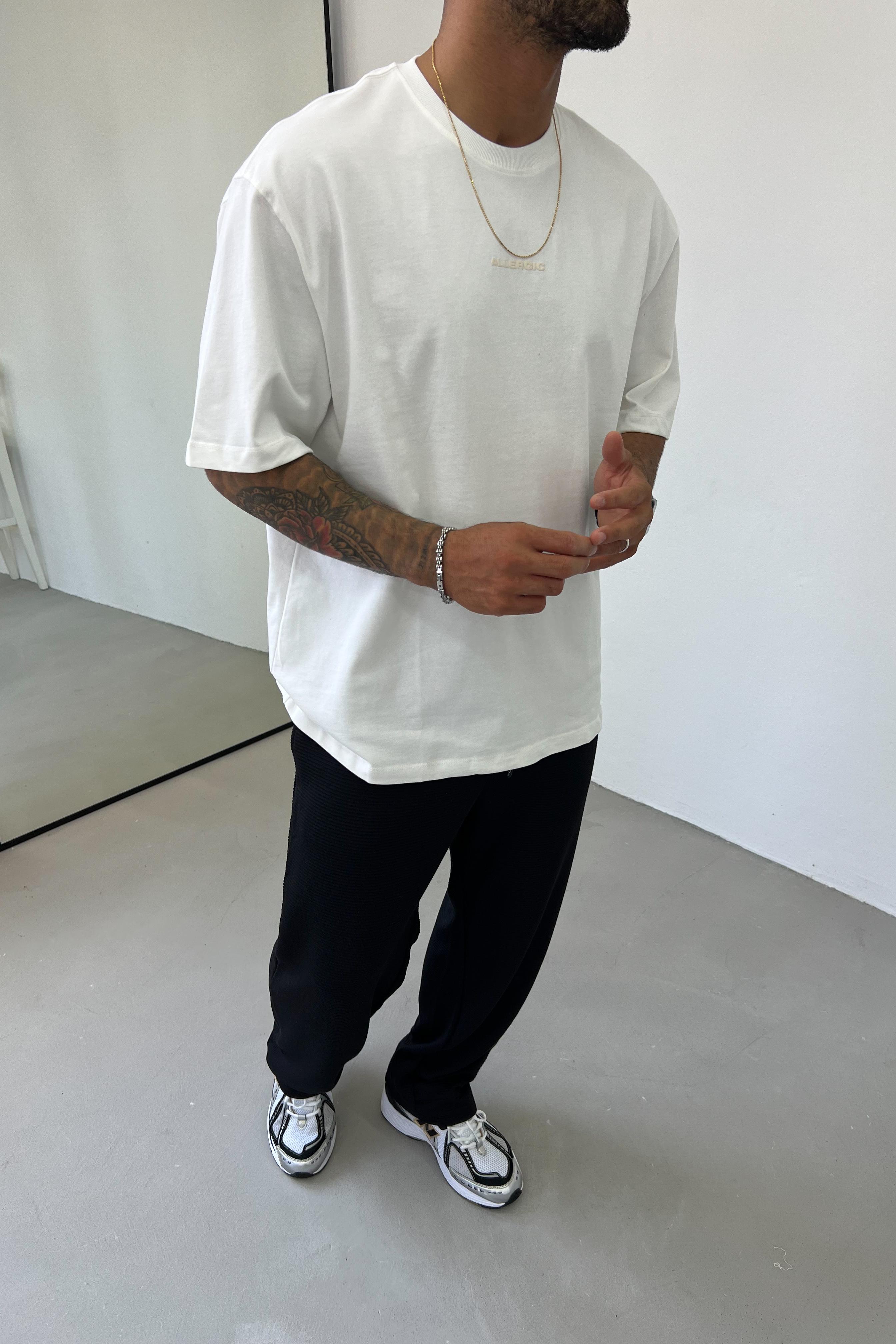 Allergeic Baskılı Oversize Tshirt 1201