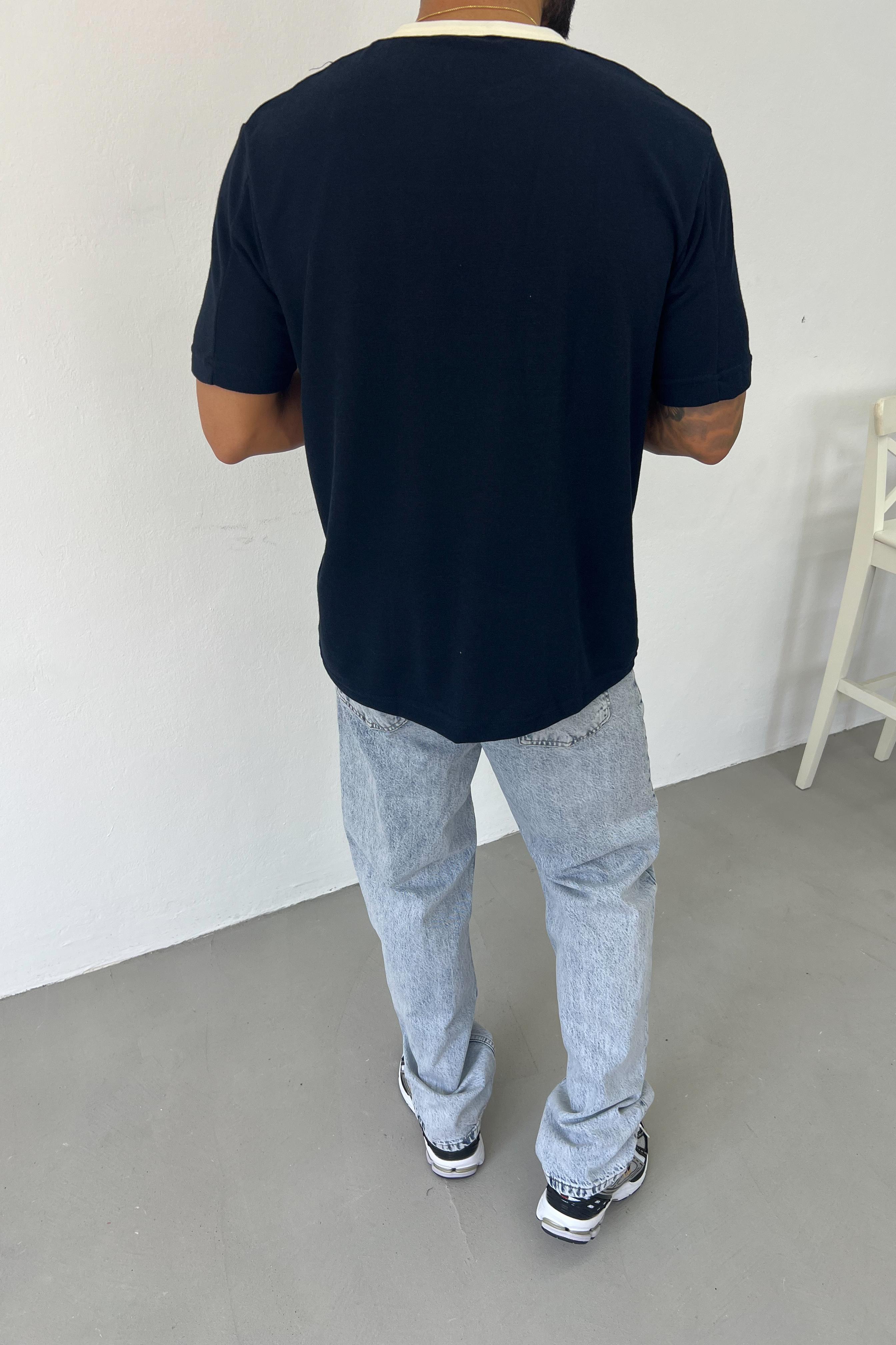 90's Nakışlı Hafif Bol Kesim Tshirt 2532