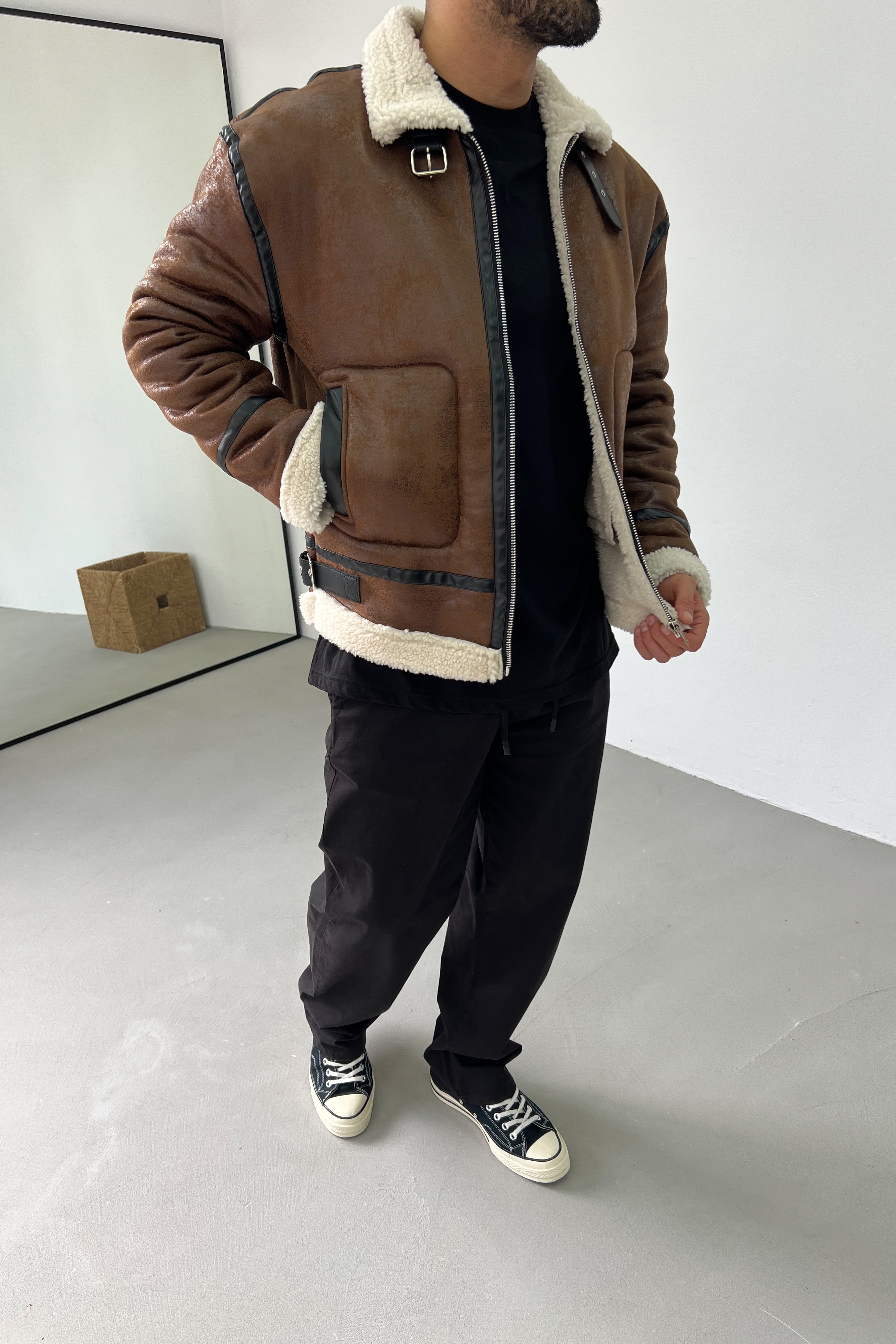 Kürklü Deri Mont 2343