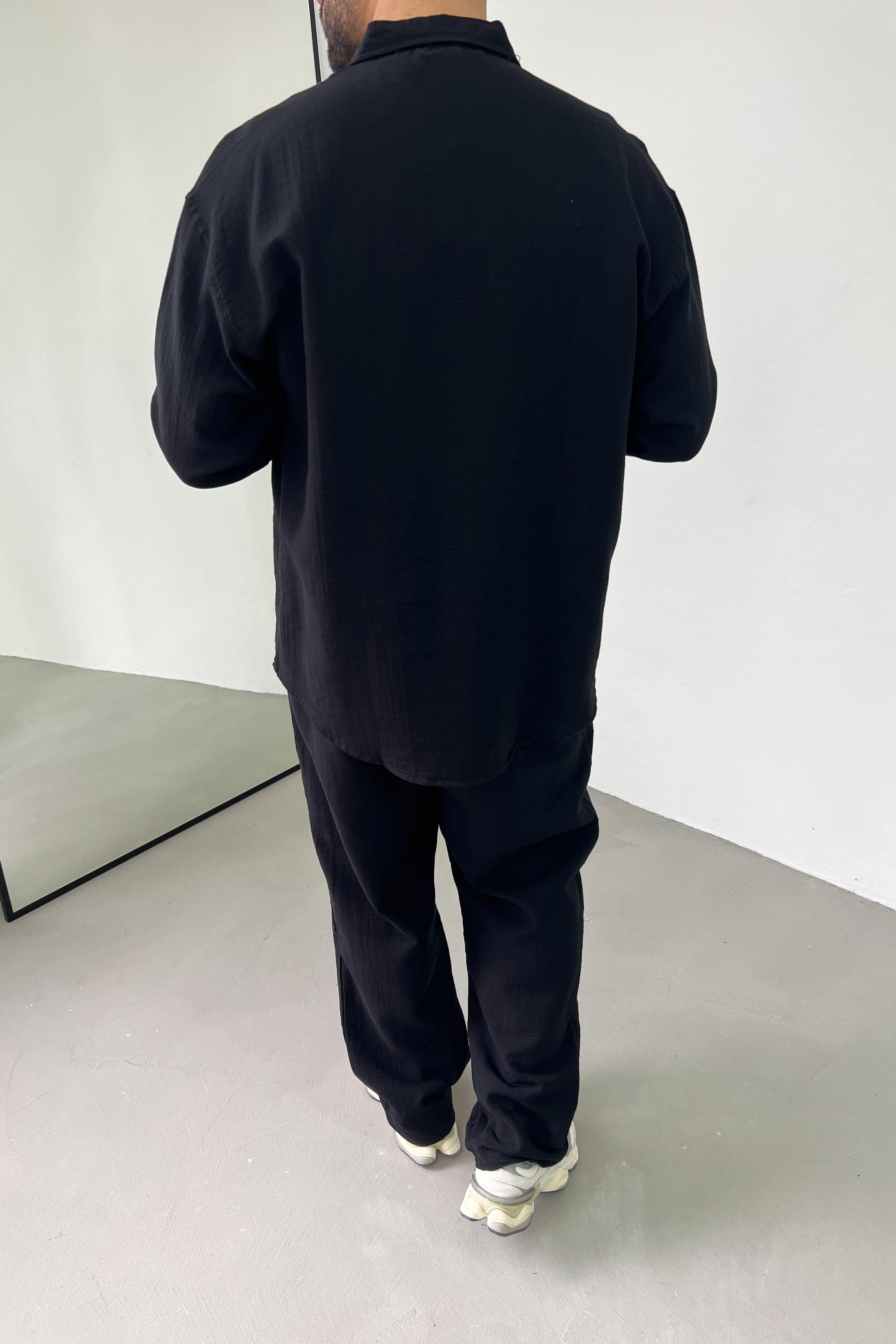 Müslin Kumaş Oversize Gömlek 25002