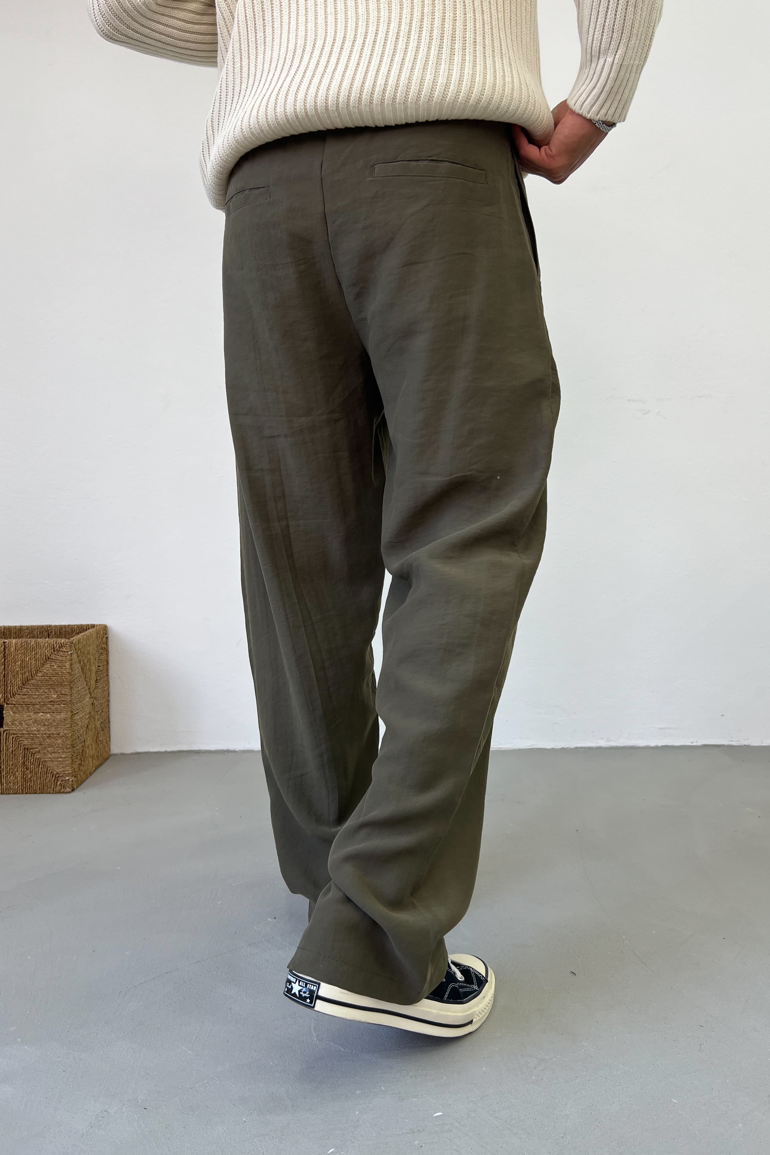 Tensel Kumaş Baggy Pantolon 26K117