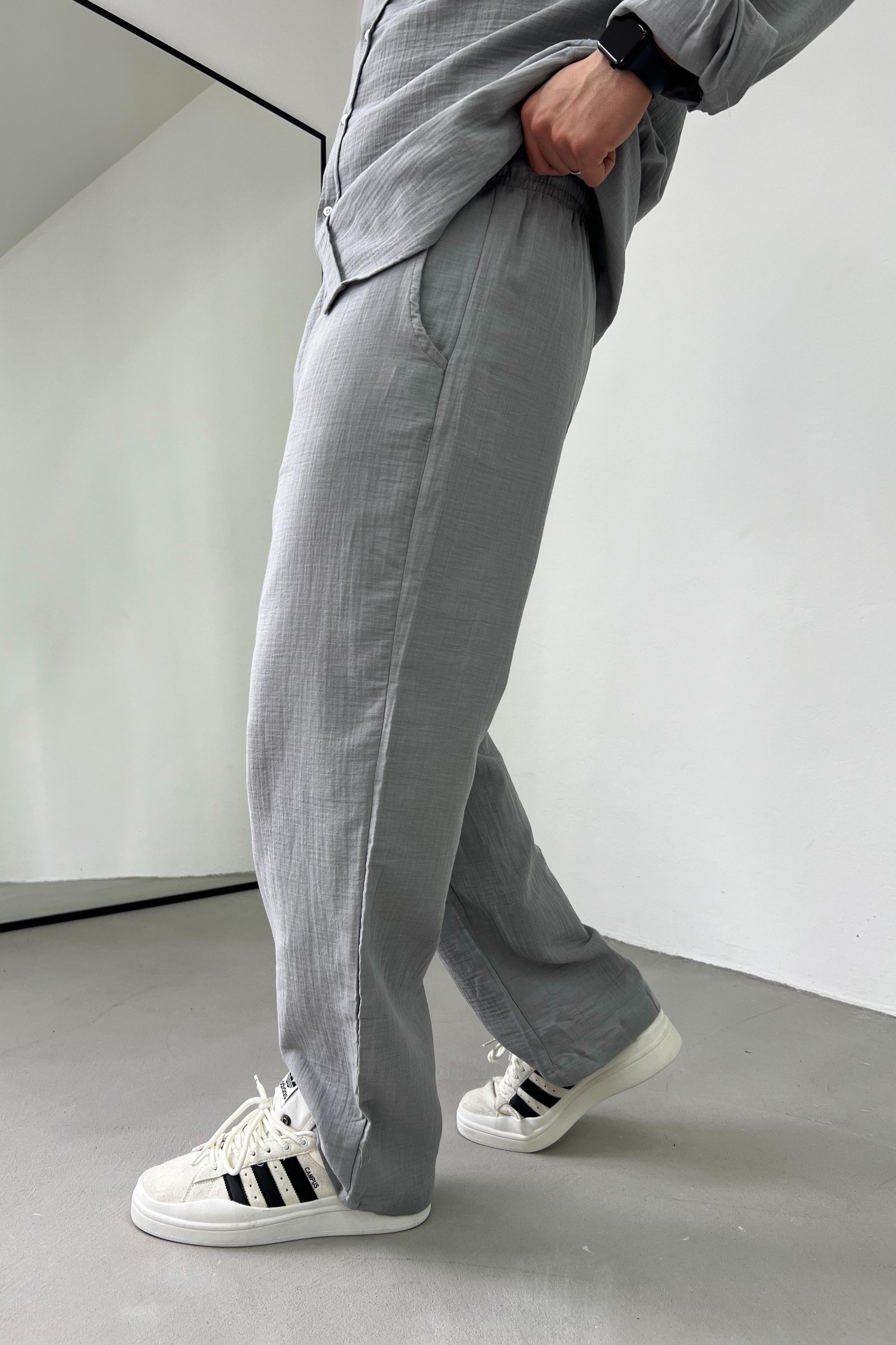 Müslin Kumaş Oversize Takım 25002