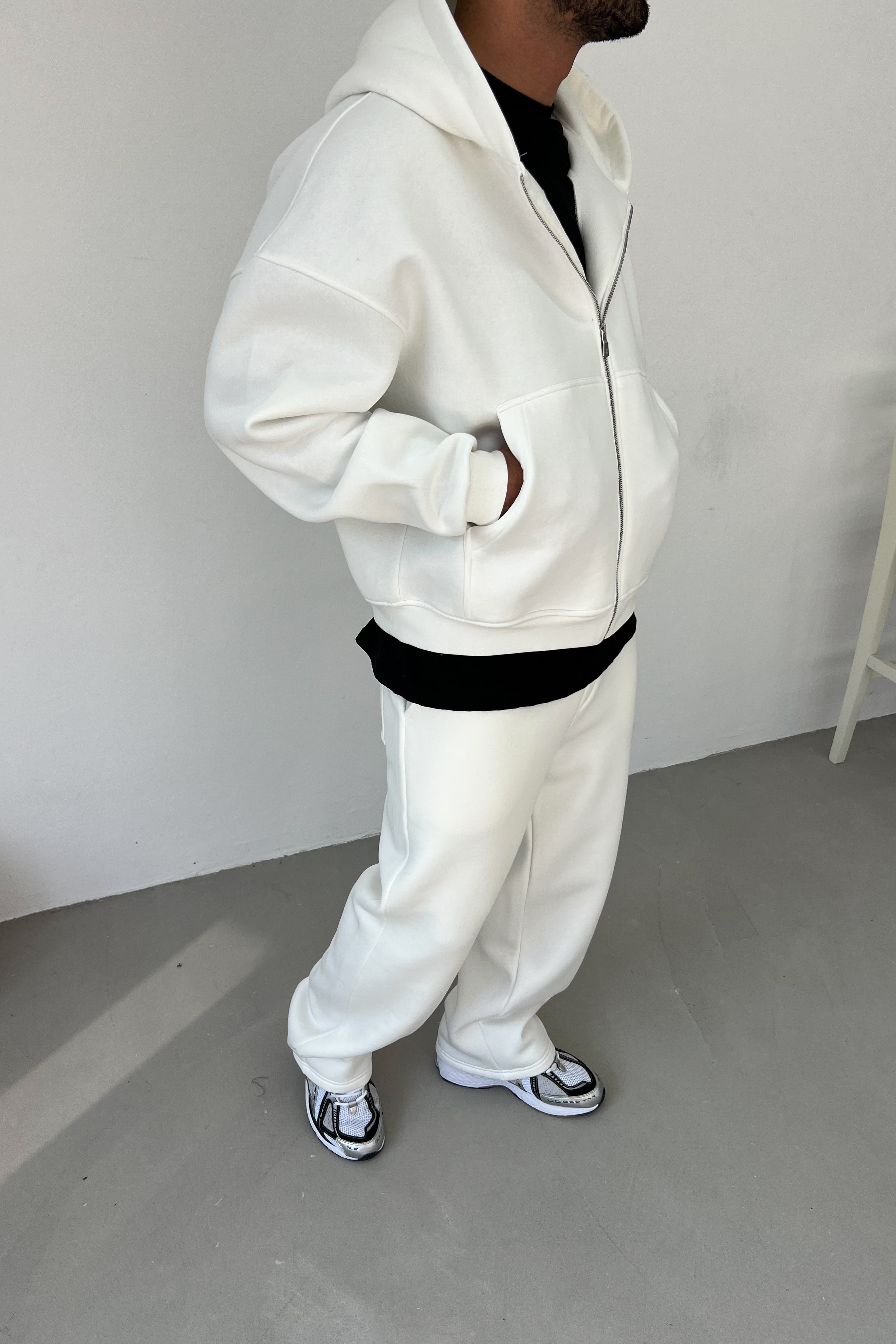 Kapüşonlu Oversize Basic Sweatshirt 26K115