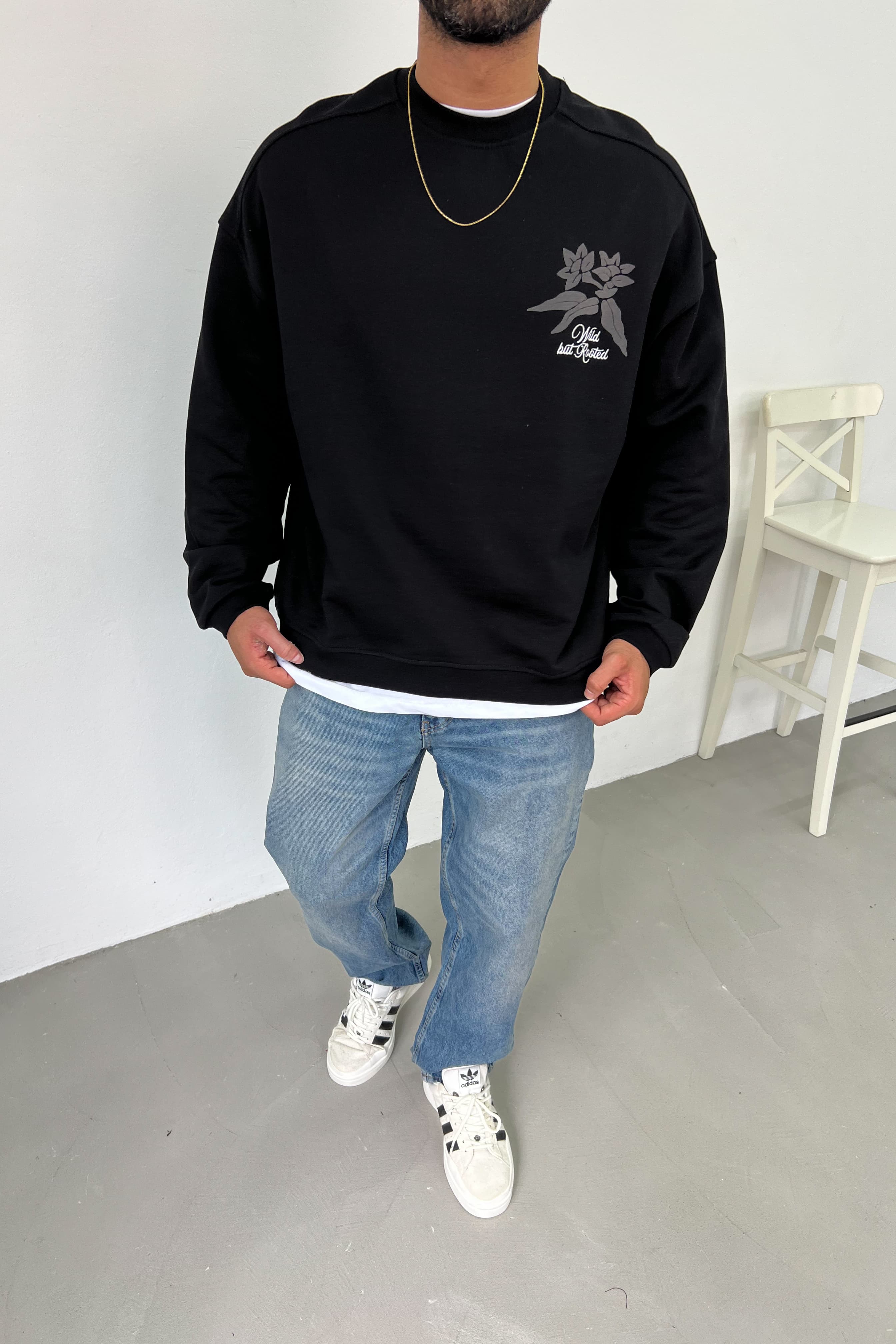 Roasted Baskılı Oversize Sweatshirt 26K131