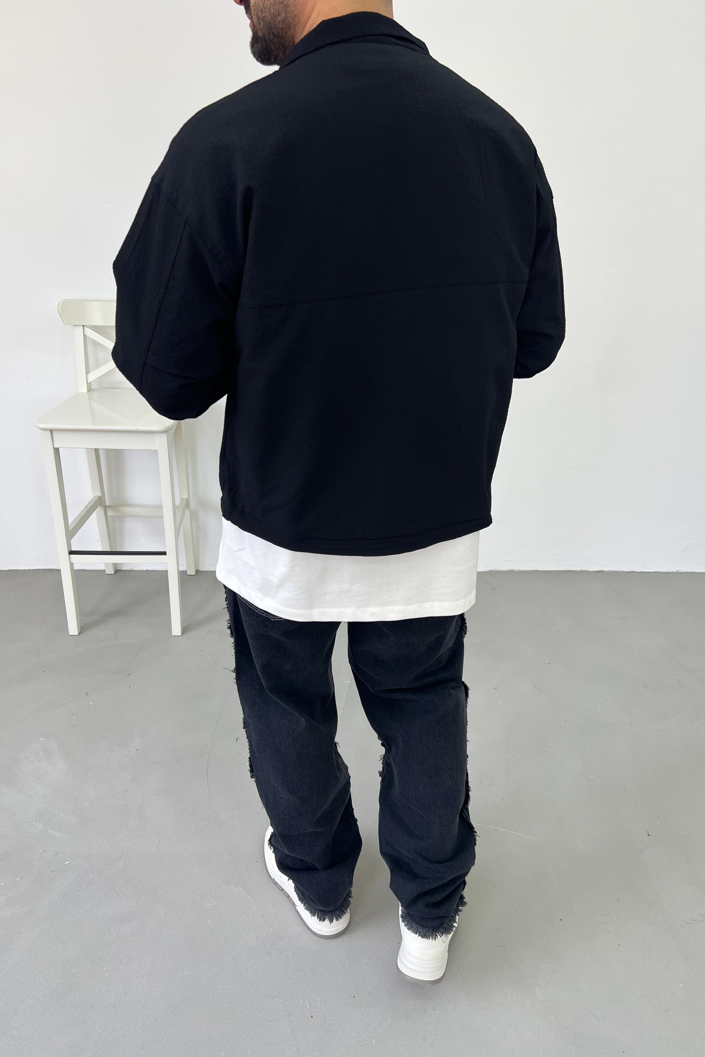 Paraşüt Kumaş Oversize Mevsimik Ceket 1008