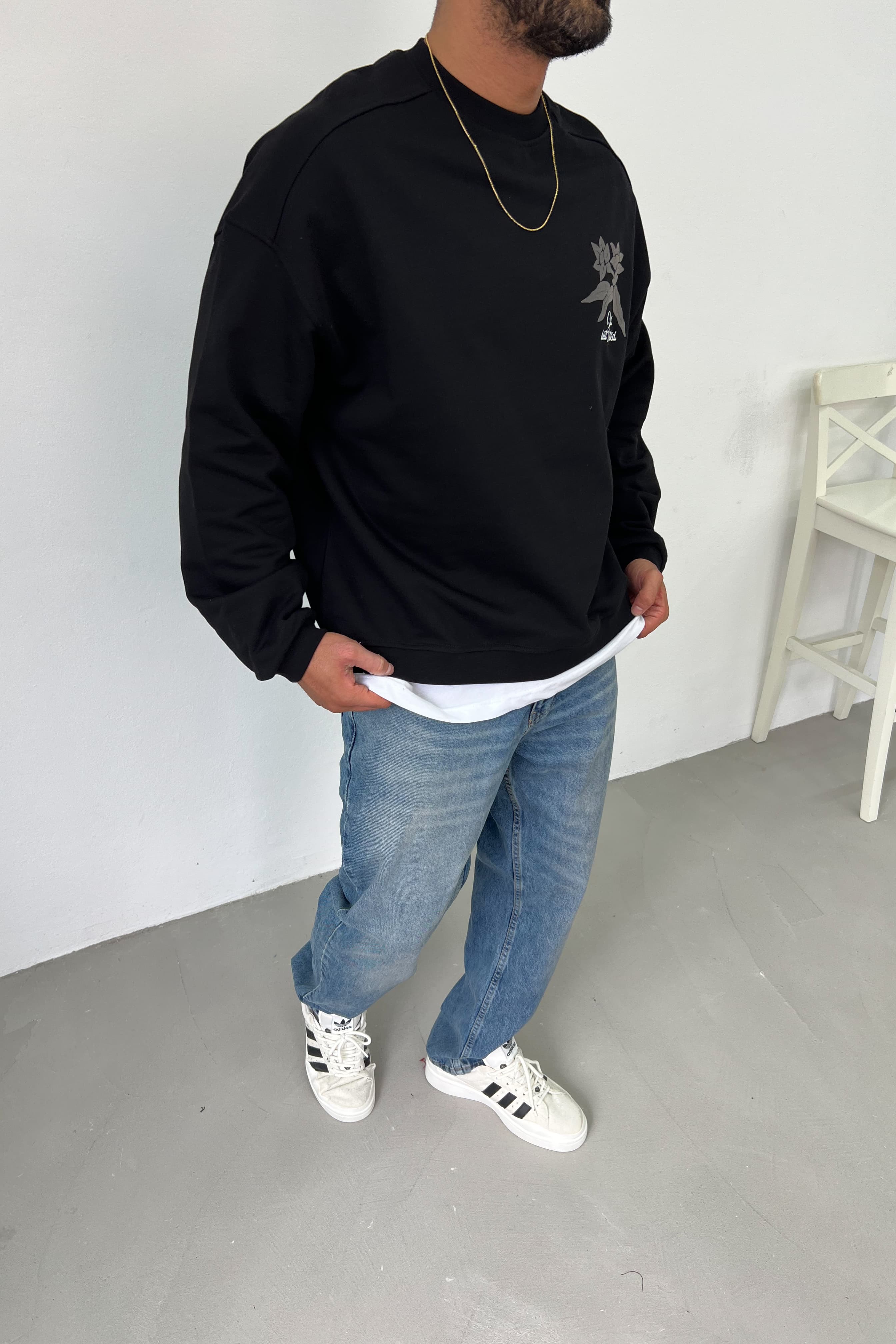 Roasted Baskılı Oversize Sweatshirt 26K131