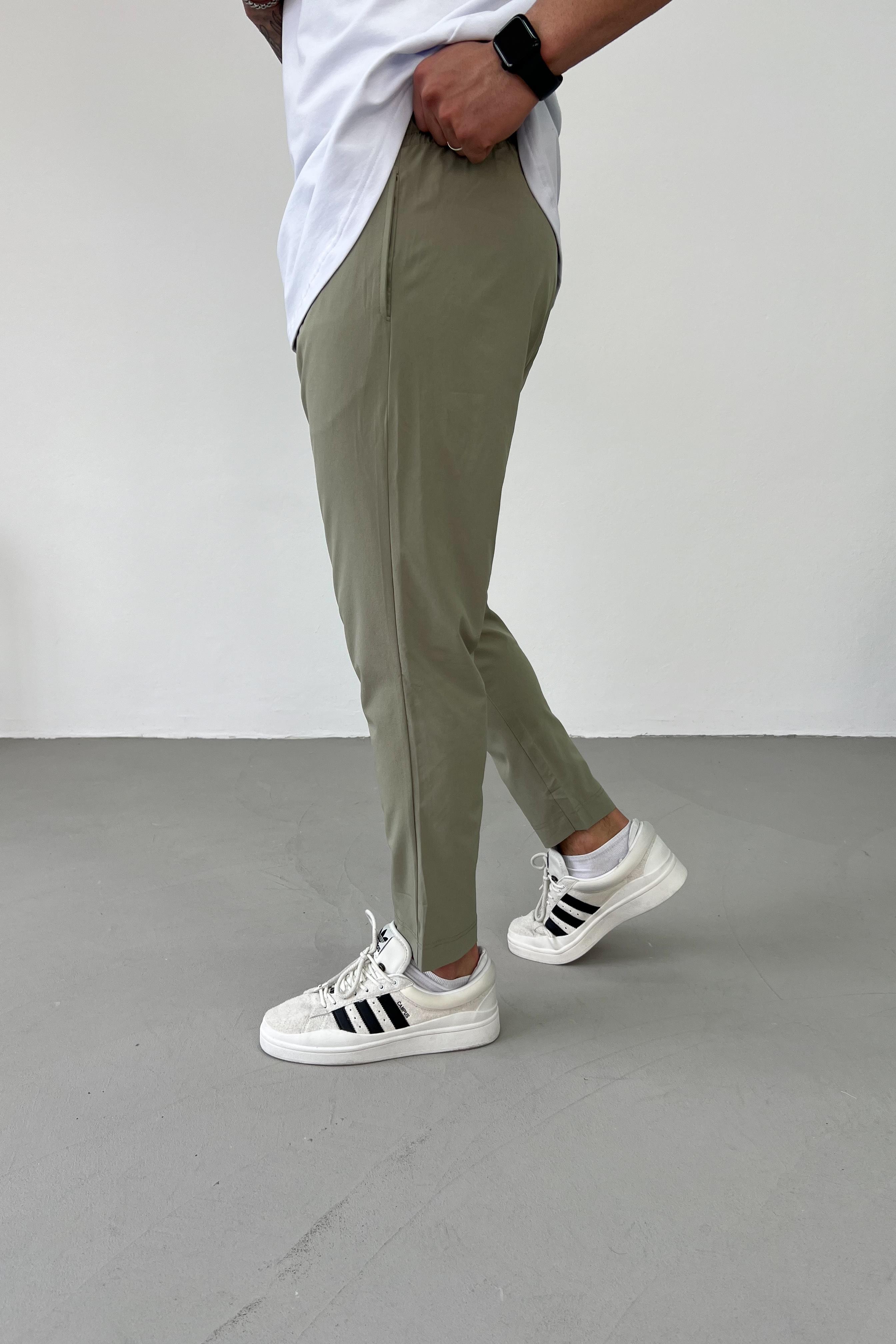 Paraşüt Kumaş Yeşil Likralı Jogger 1522