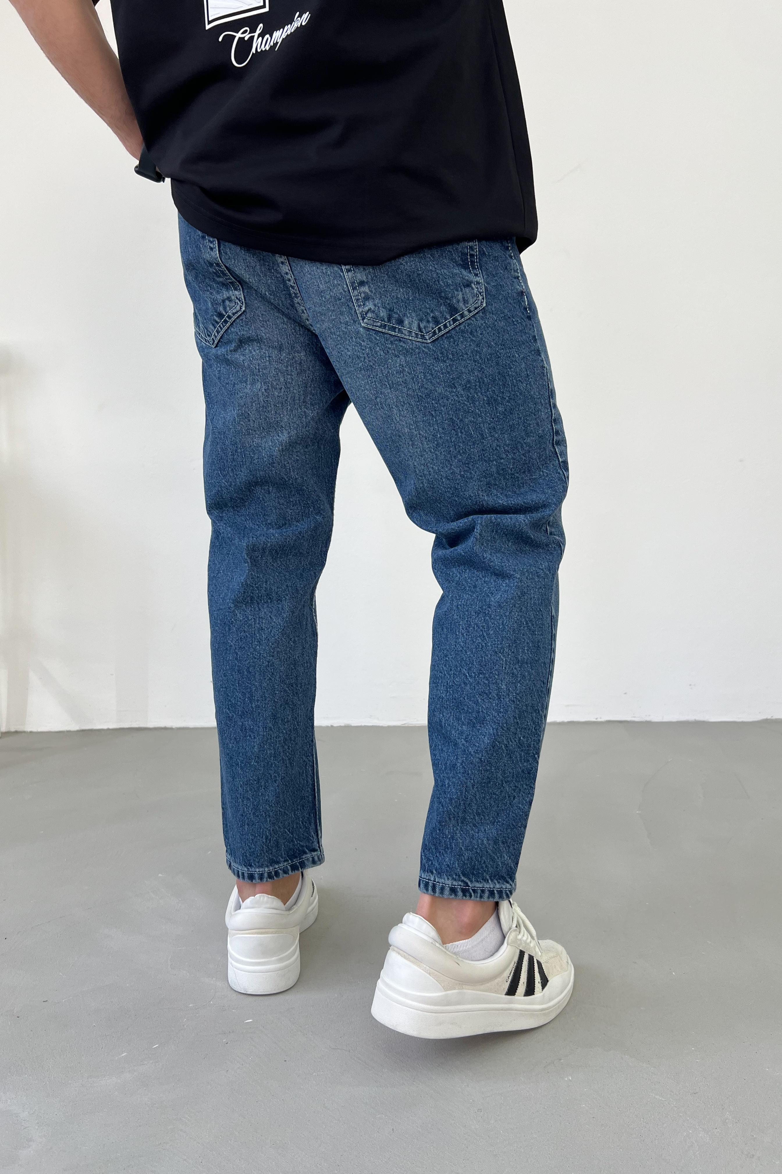 Koyu Mavi Boyfriend Pantolon 2908-2