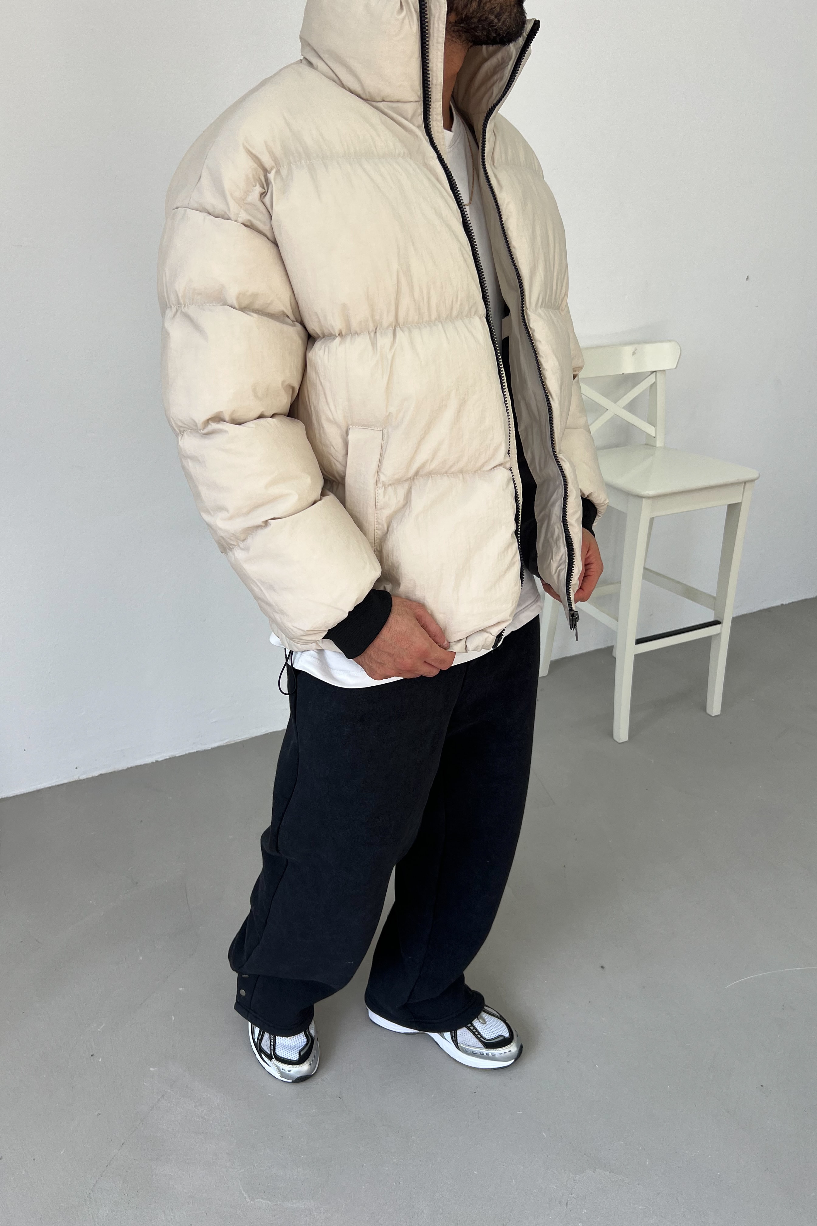 Oversize Basic Şişme Mont 0090