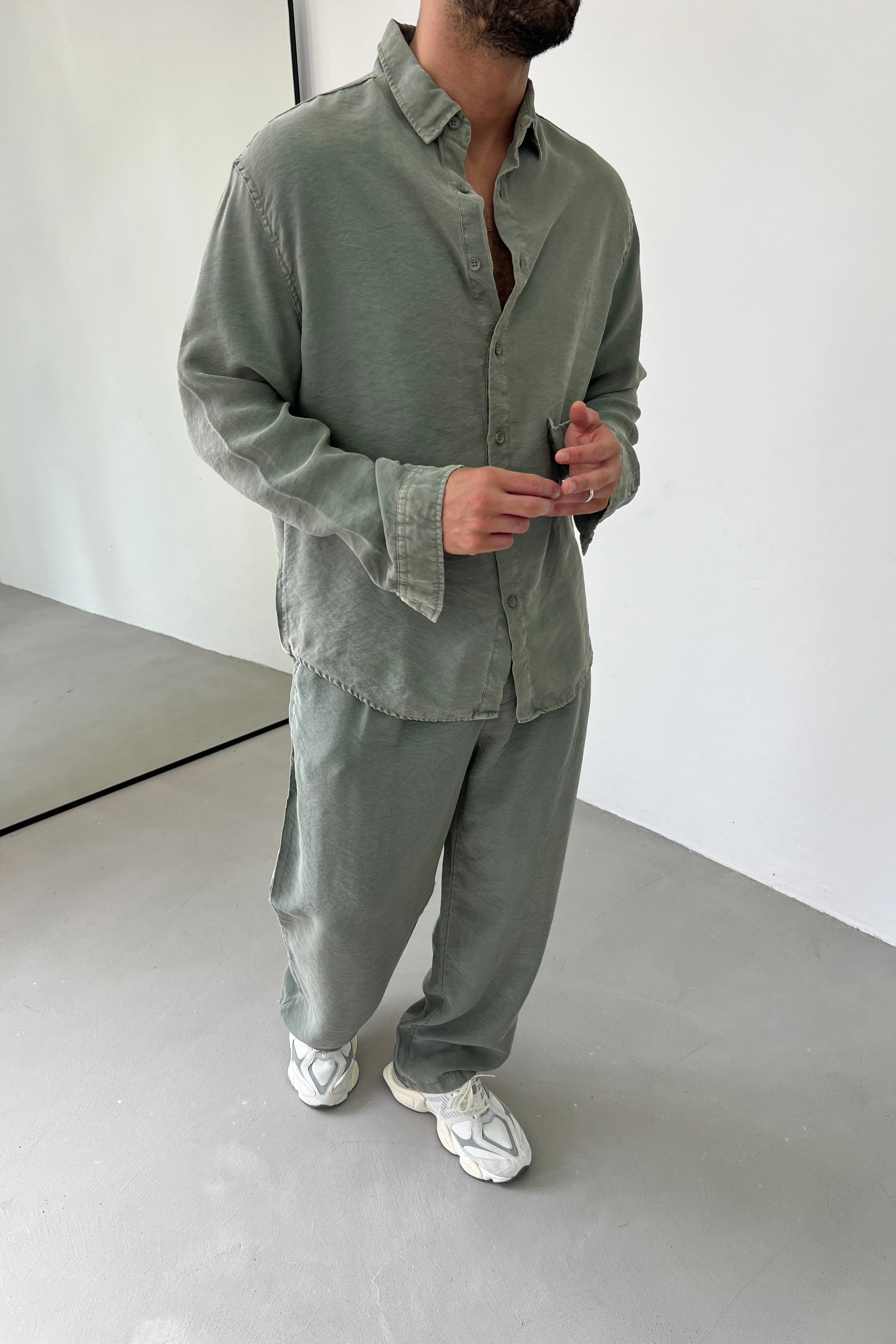 Modal Yıkamalı Oversize Gömlek 1170