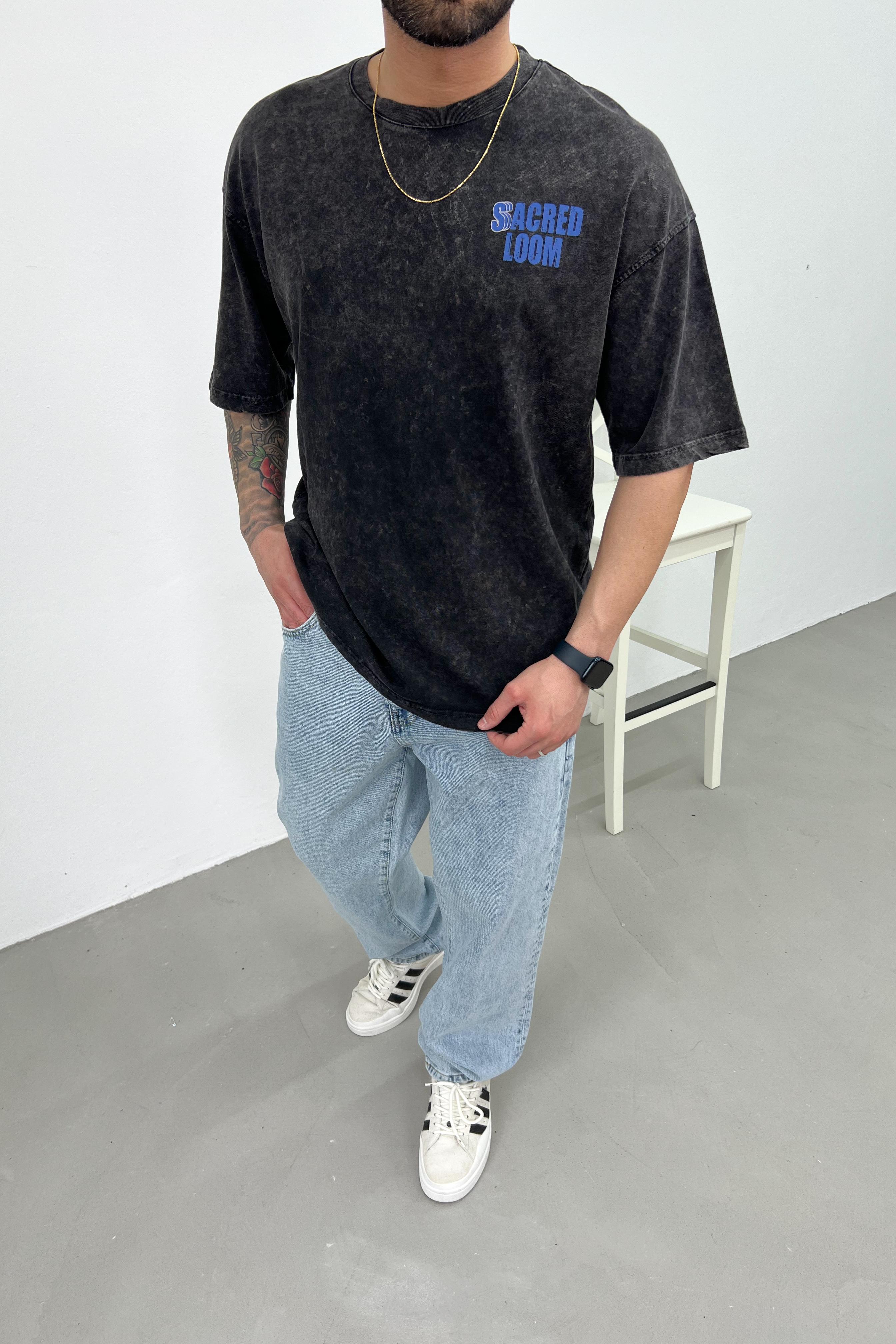Sacred Loom Baskılı Oversize Tshirt 20-30