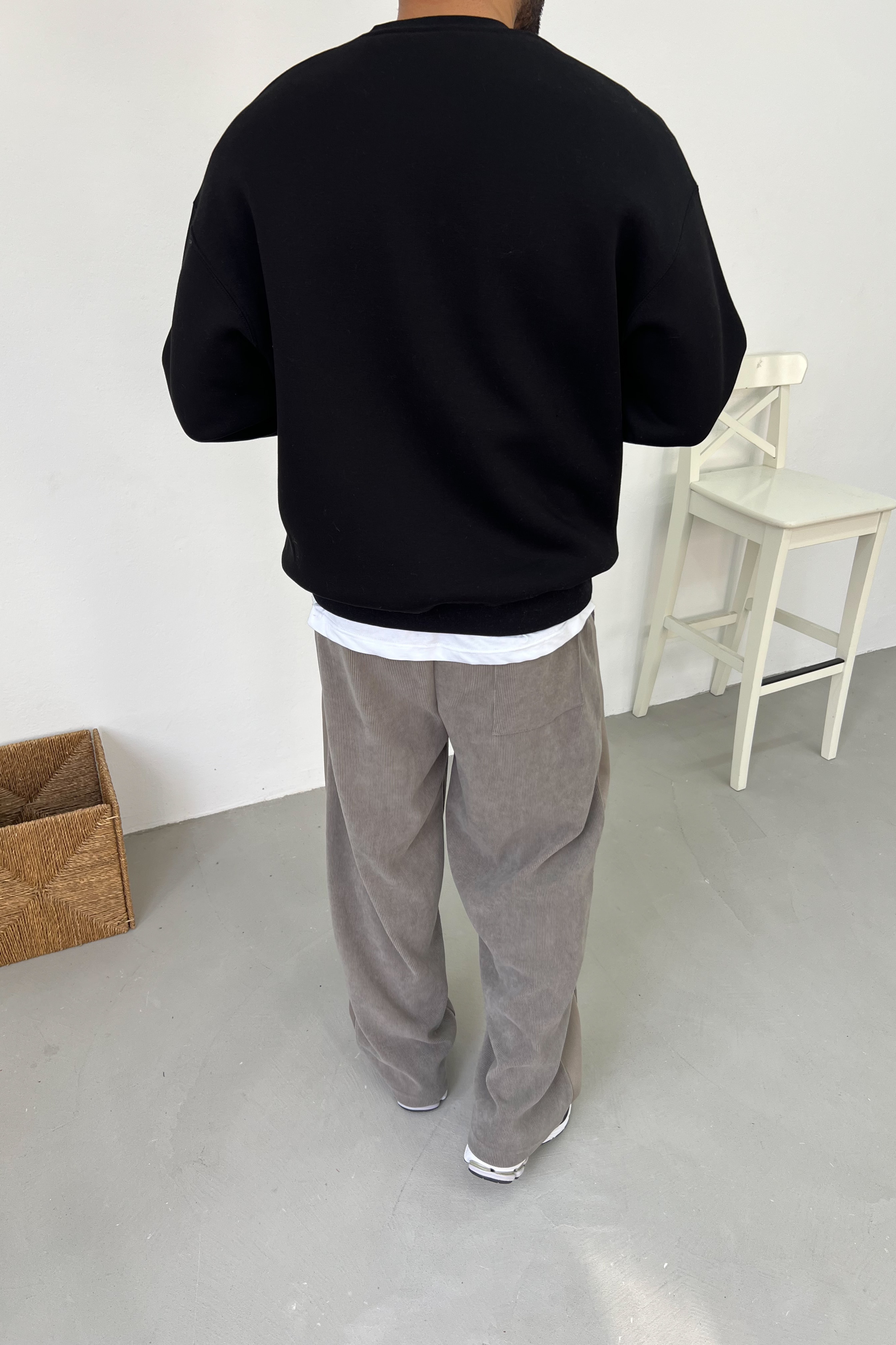 2FT Nakışlı Oversize Basic Sweatshirt 7080