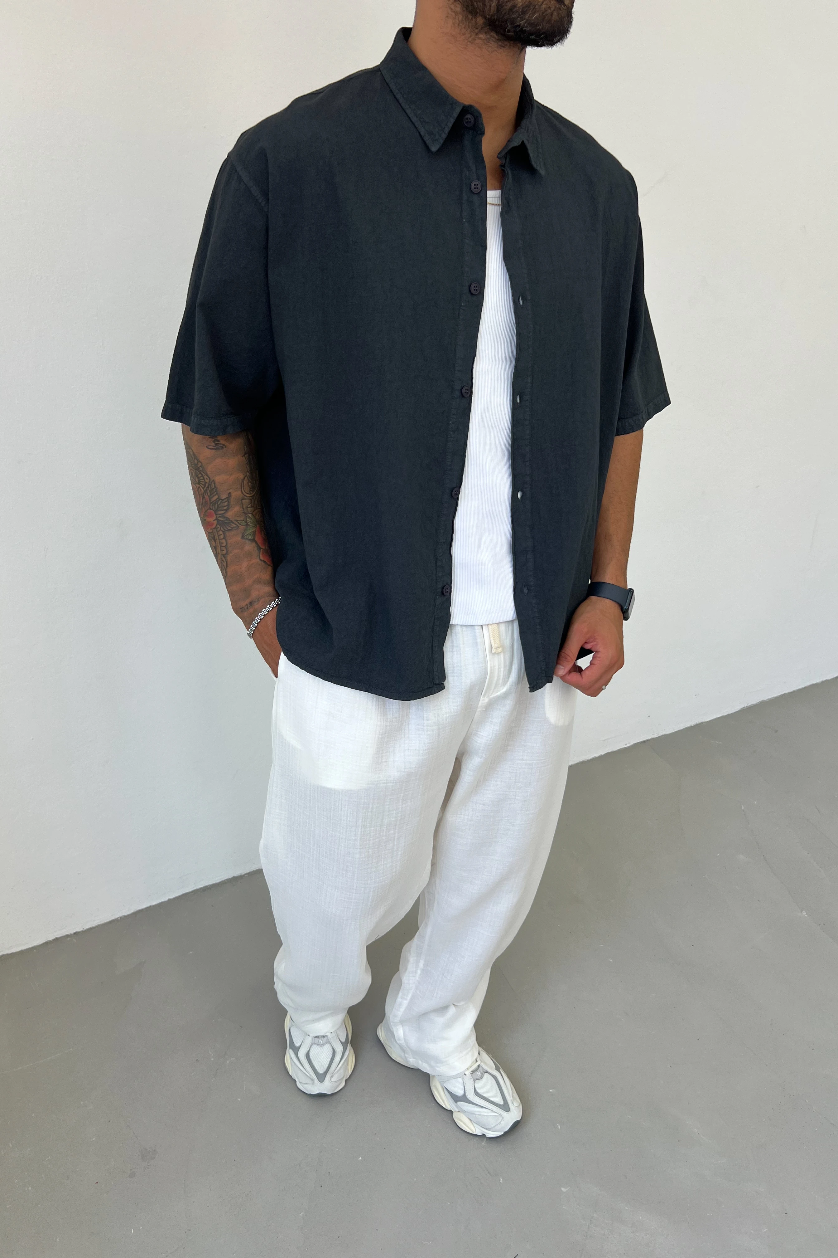 Head High Baskılı Oversize Gömlek 10-26