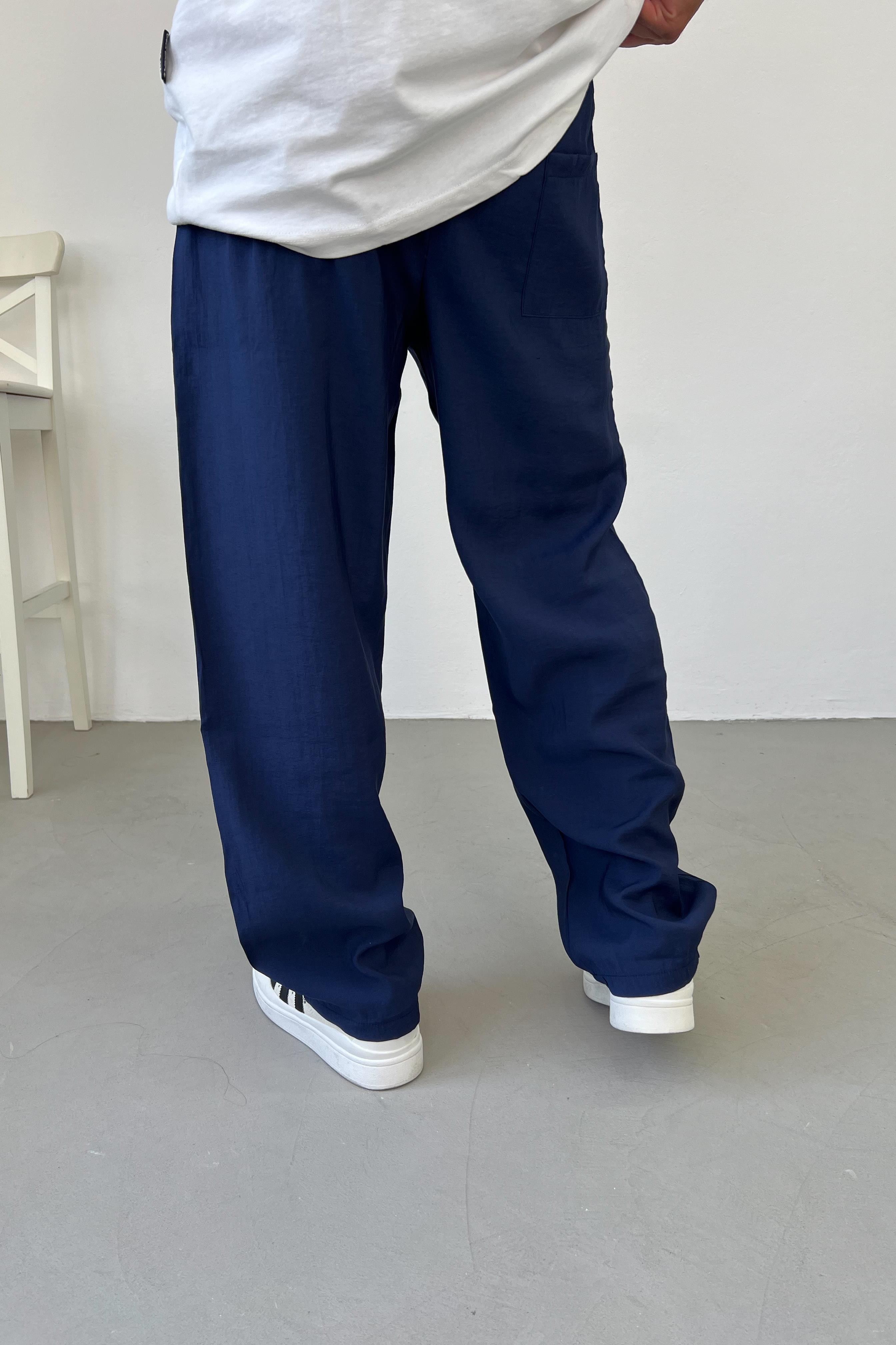 Modal Kumaş Lacivert Basic Eşofman 1196