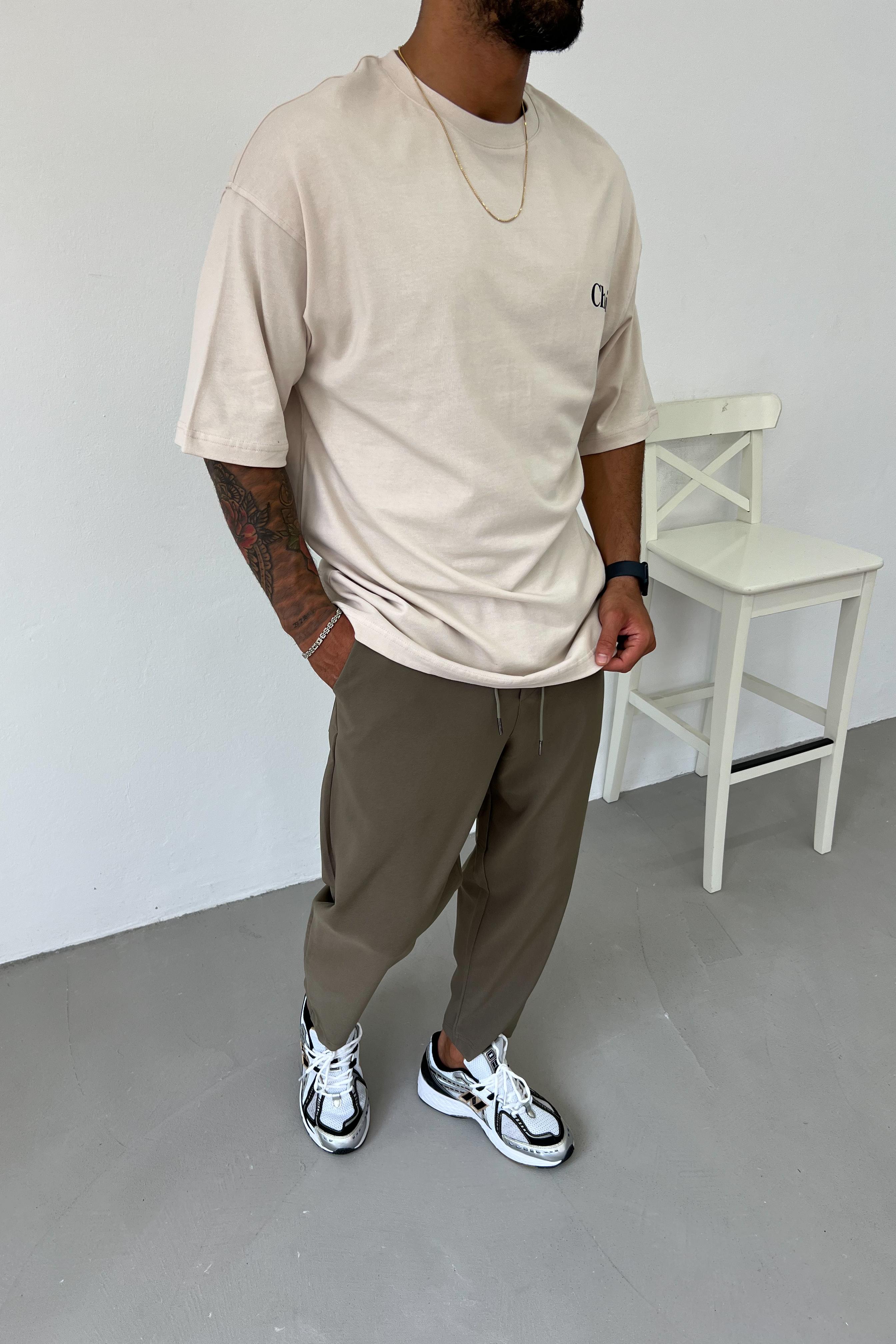 Choice Baskılı Oversize Tshirt B20-53