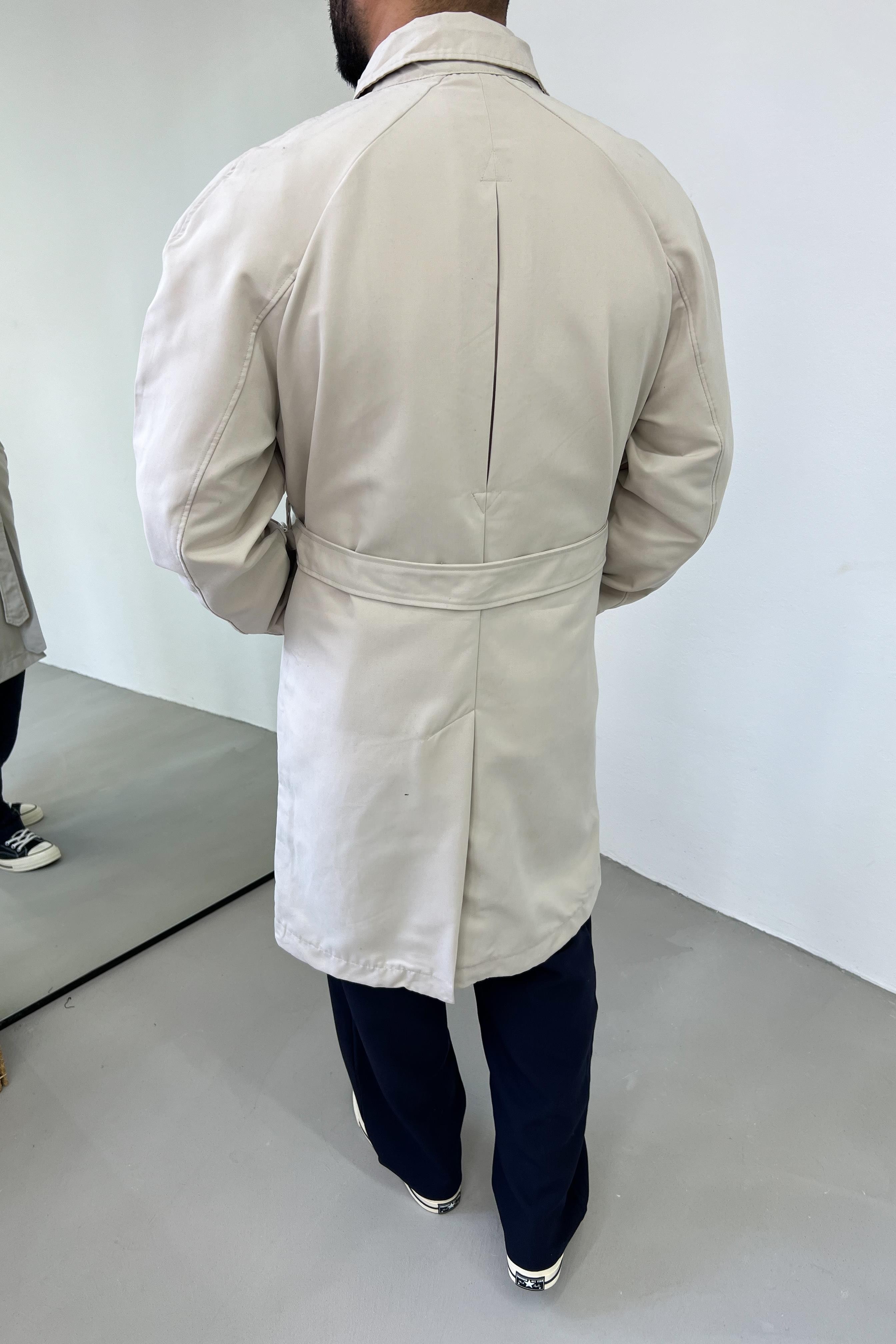 Oversize Bej Trençkot 4042