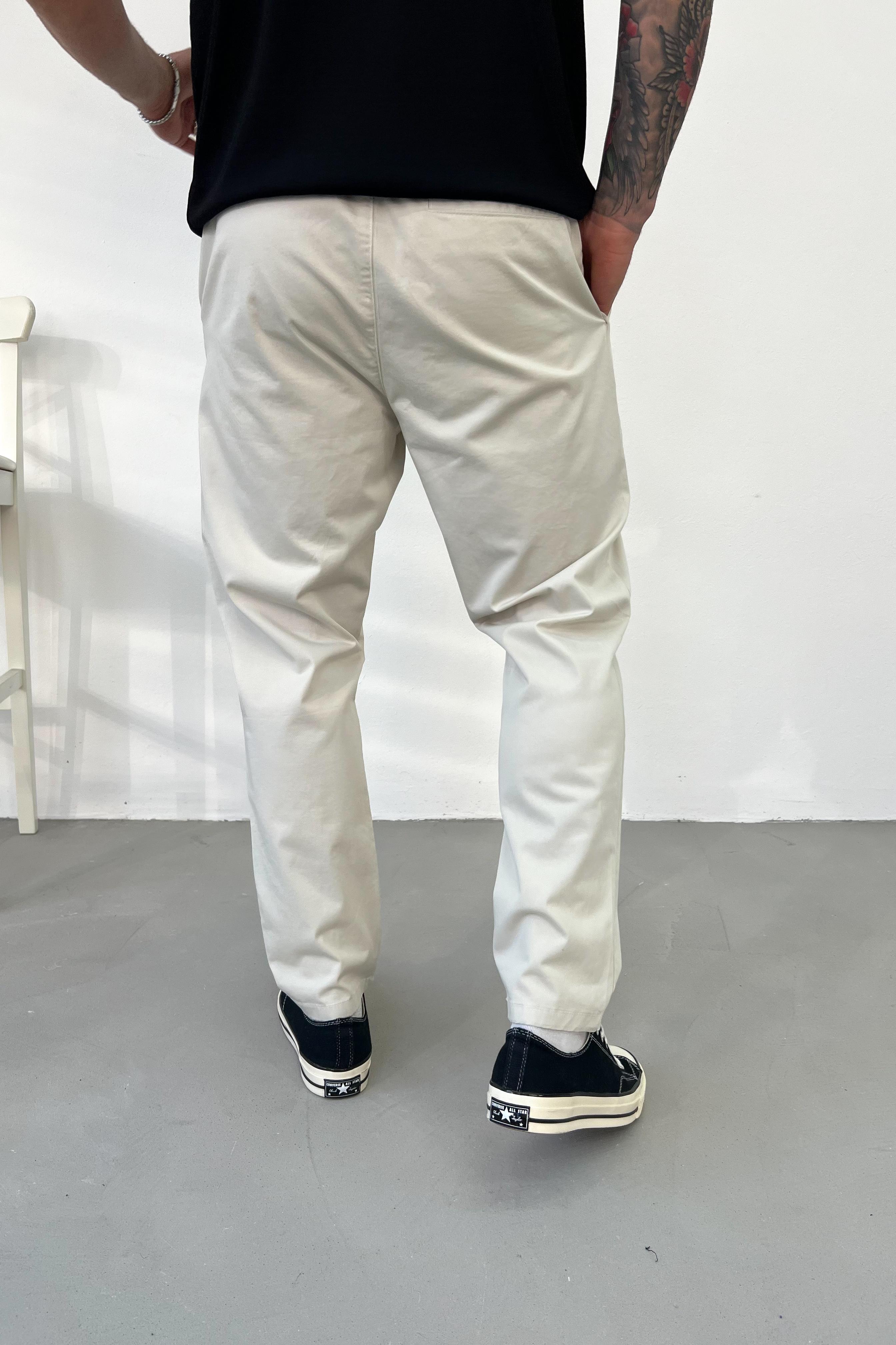 Beli İp Detaylı Gabardin Pantolon 3023