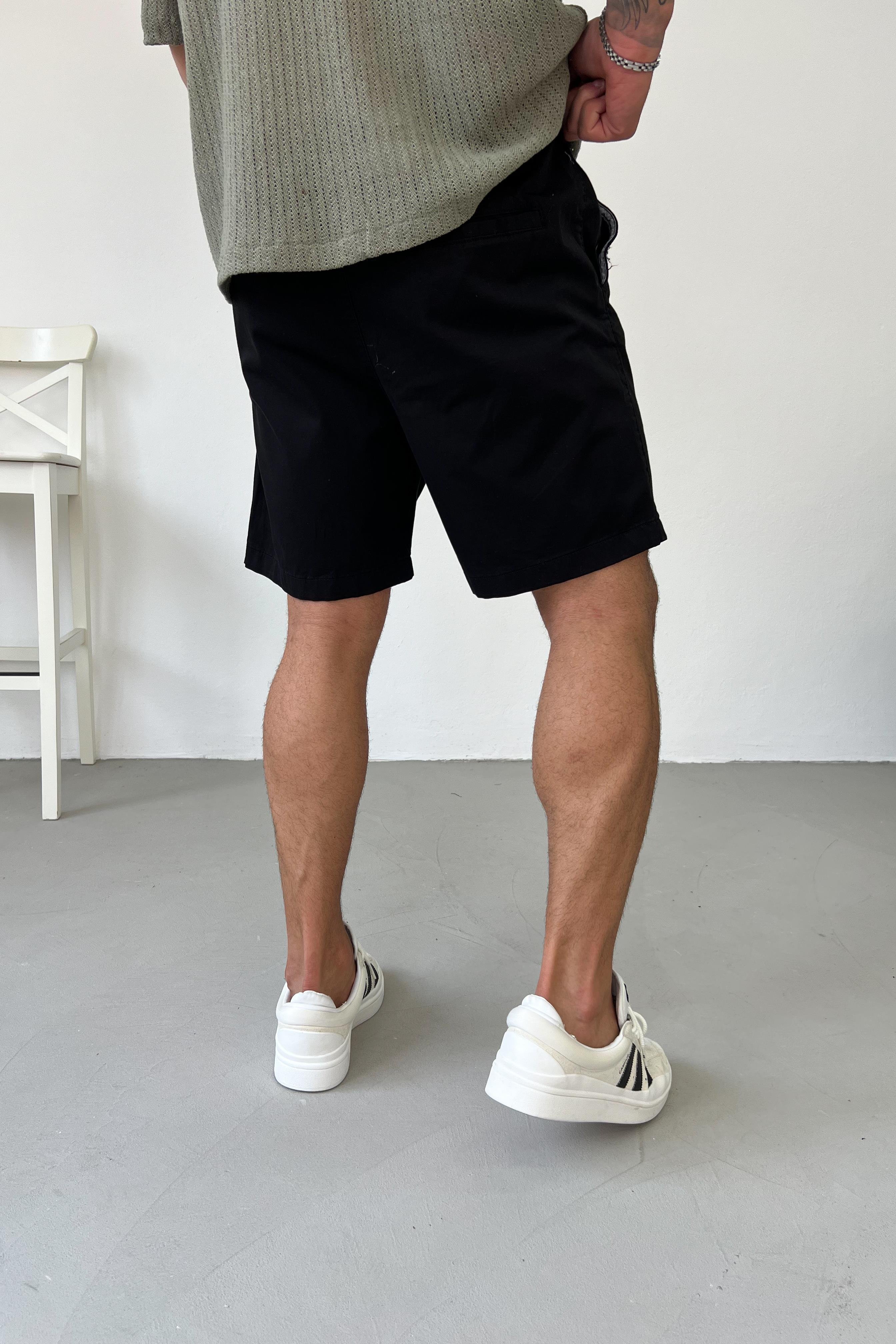 Gabardin Siyah Basic Şort 1983